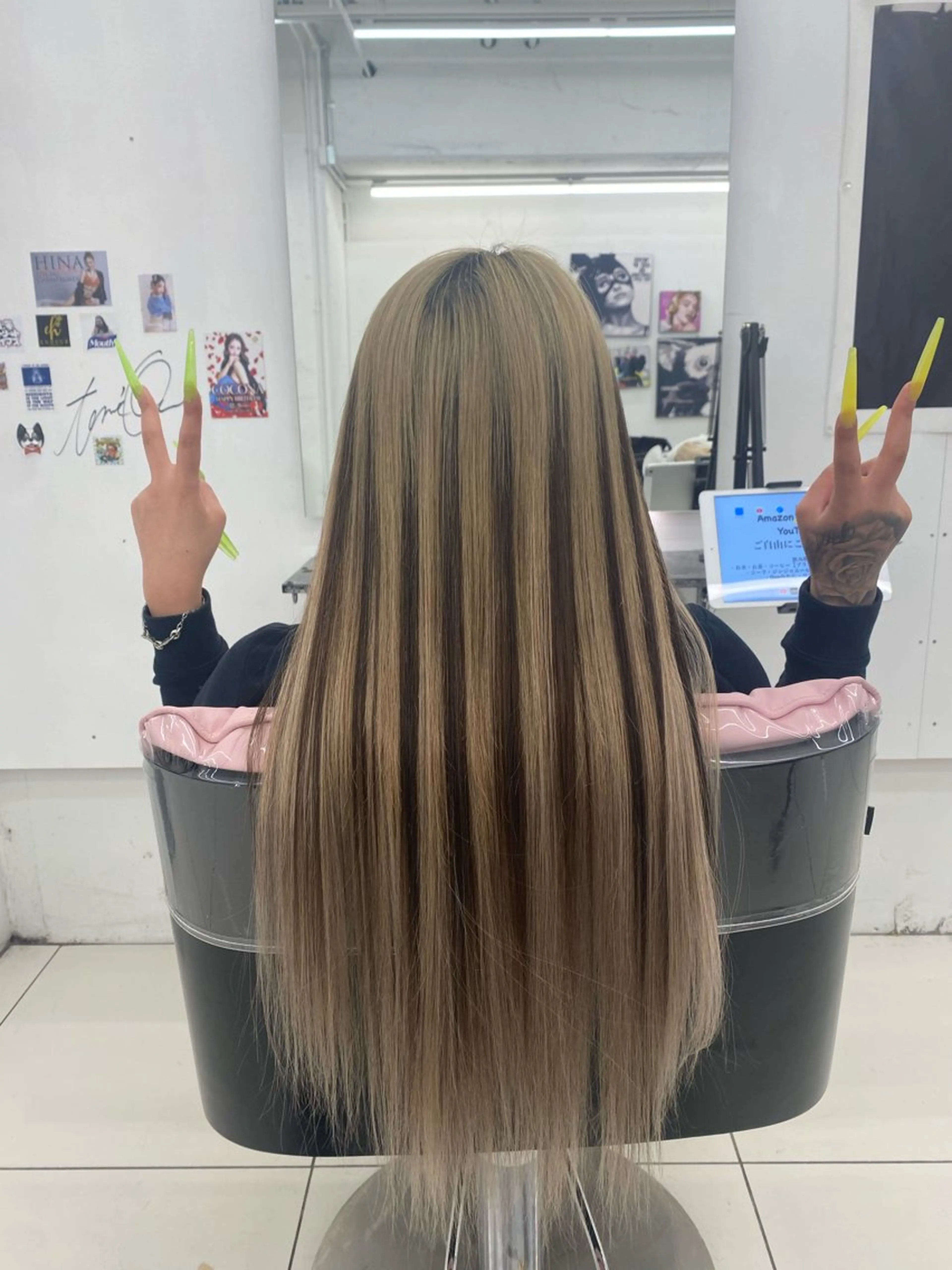 ロング エクステ 中村 海星のヘアスタイル