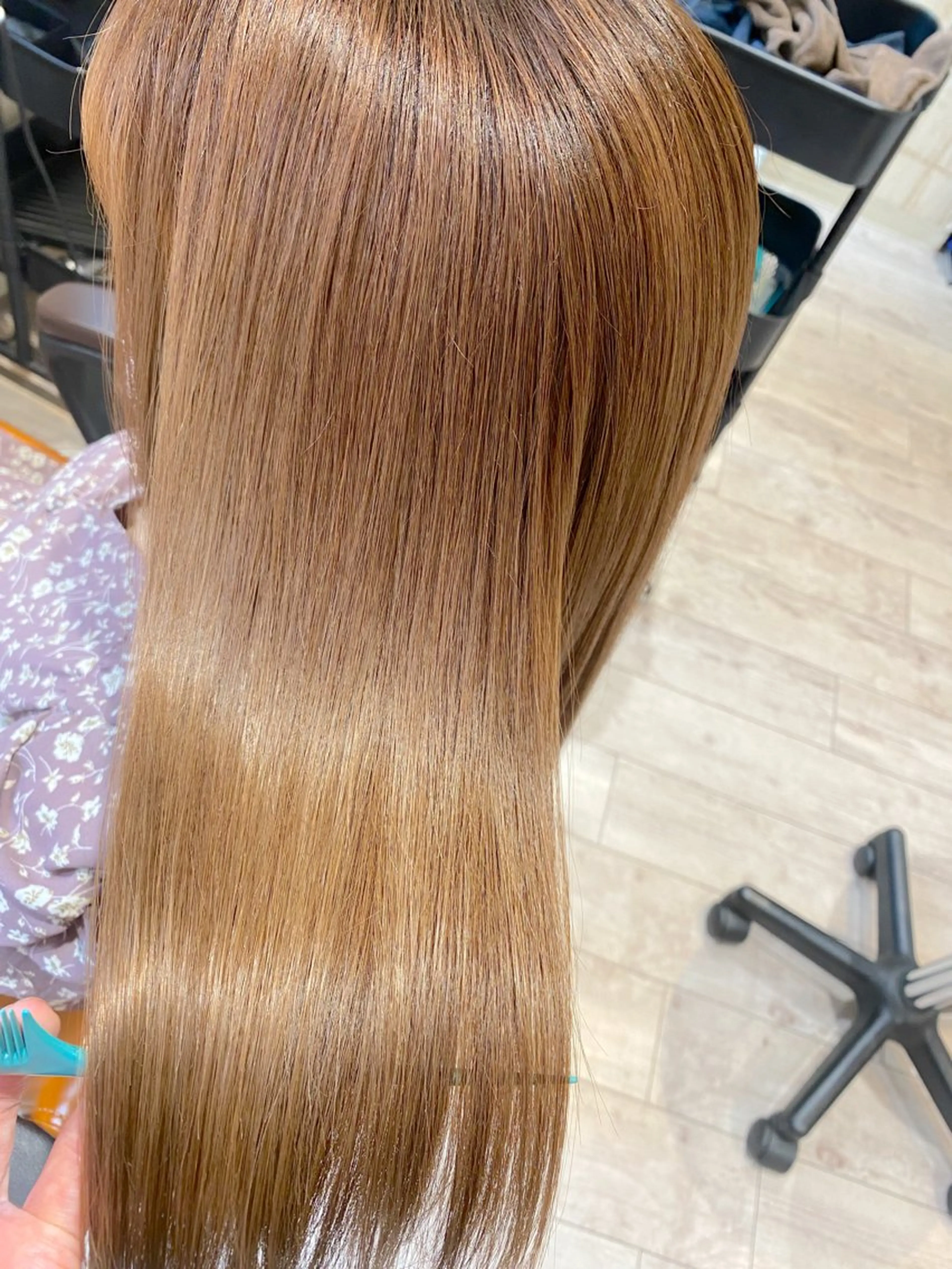 セミロング 小島あゆ美/髪質改善 /縮毛矯正/ケラコラのヘアスタイル