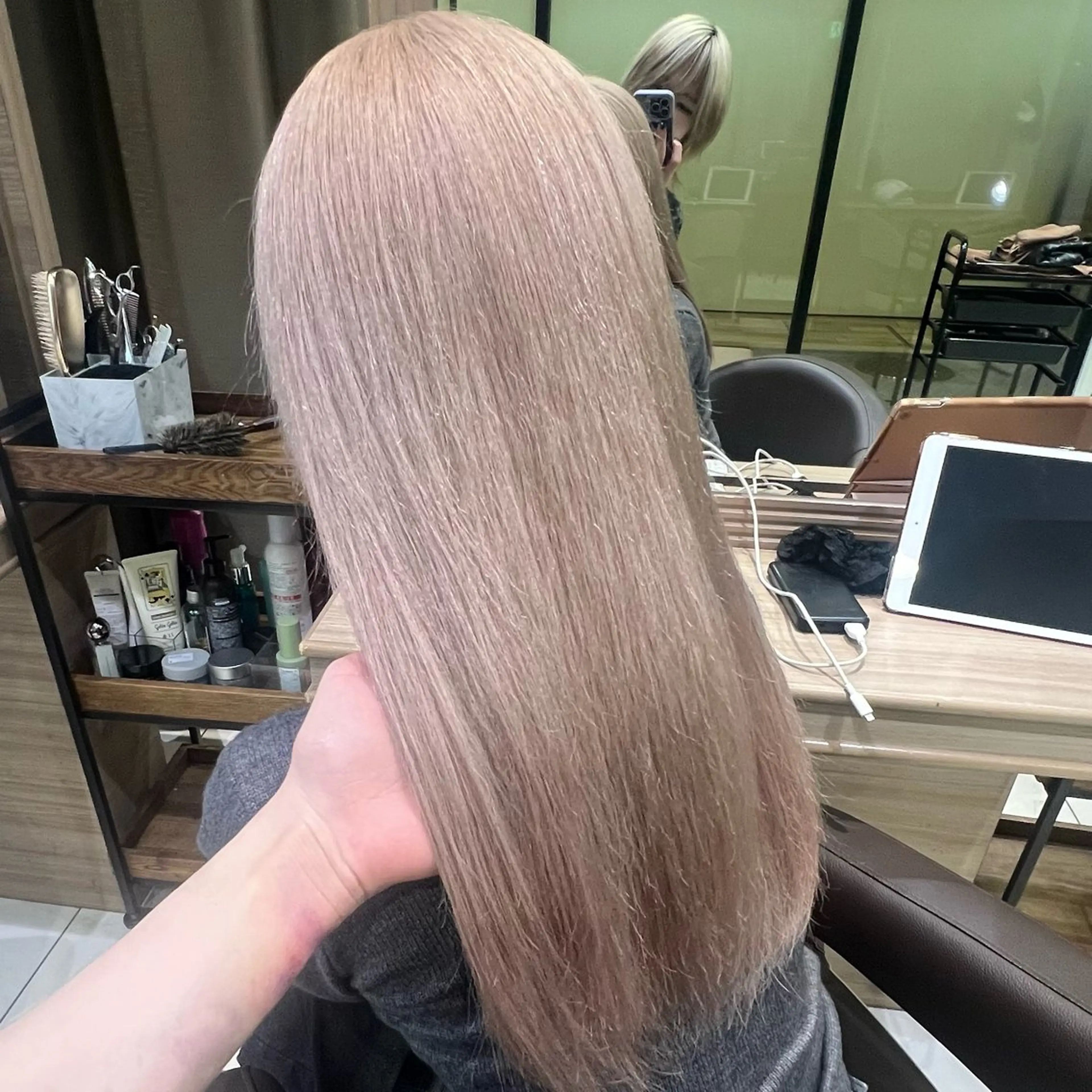 ロング カラー ヘアカラー トリートメント ハイトーン/デザイン 💎ryuyaのヘアスタイル