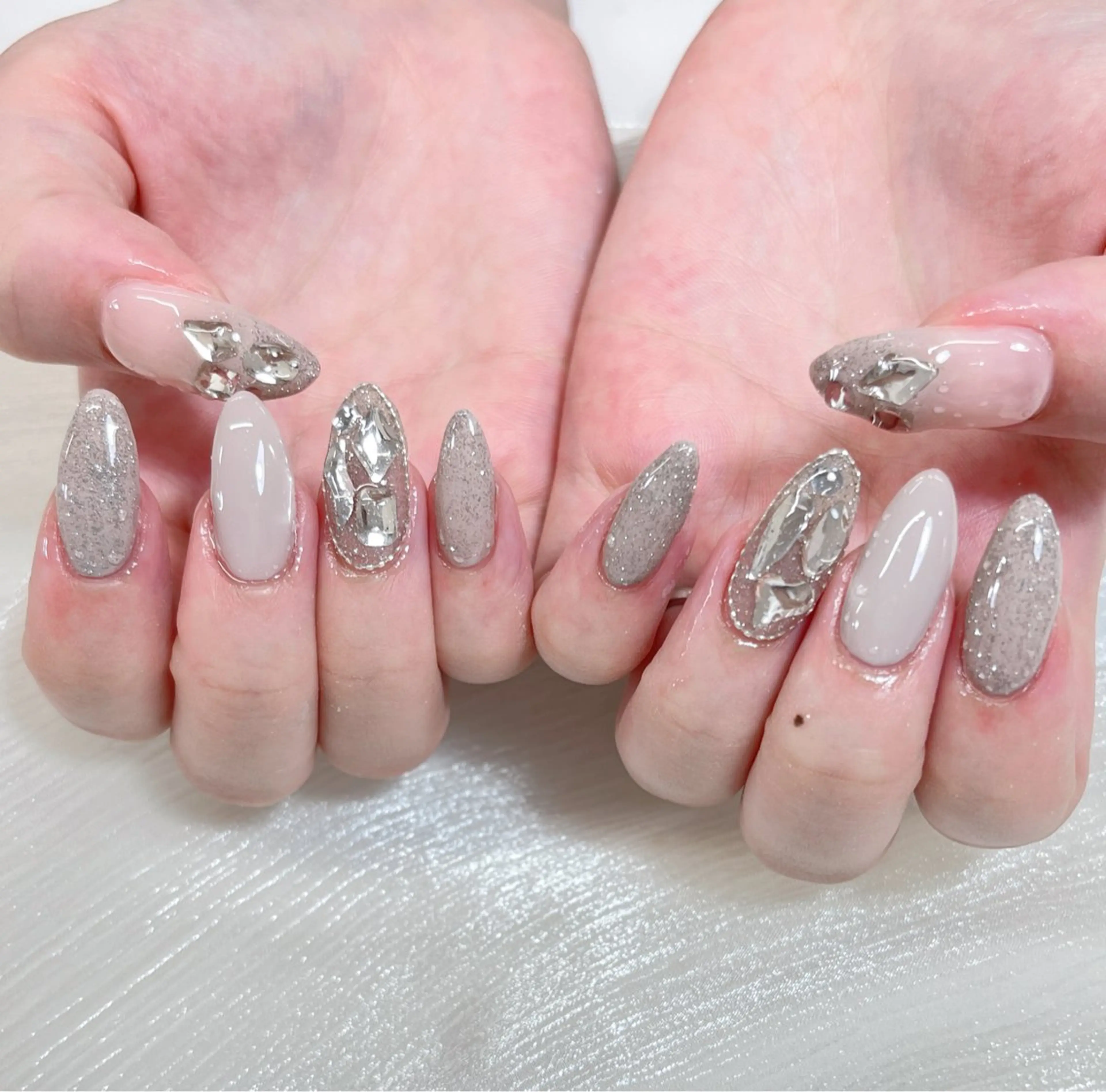 ネイル ハンドネイル candy nail 韓国風ワンホンネイルのネイルデザイン