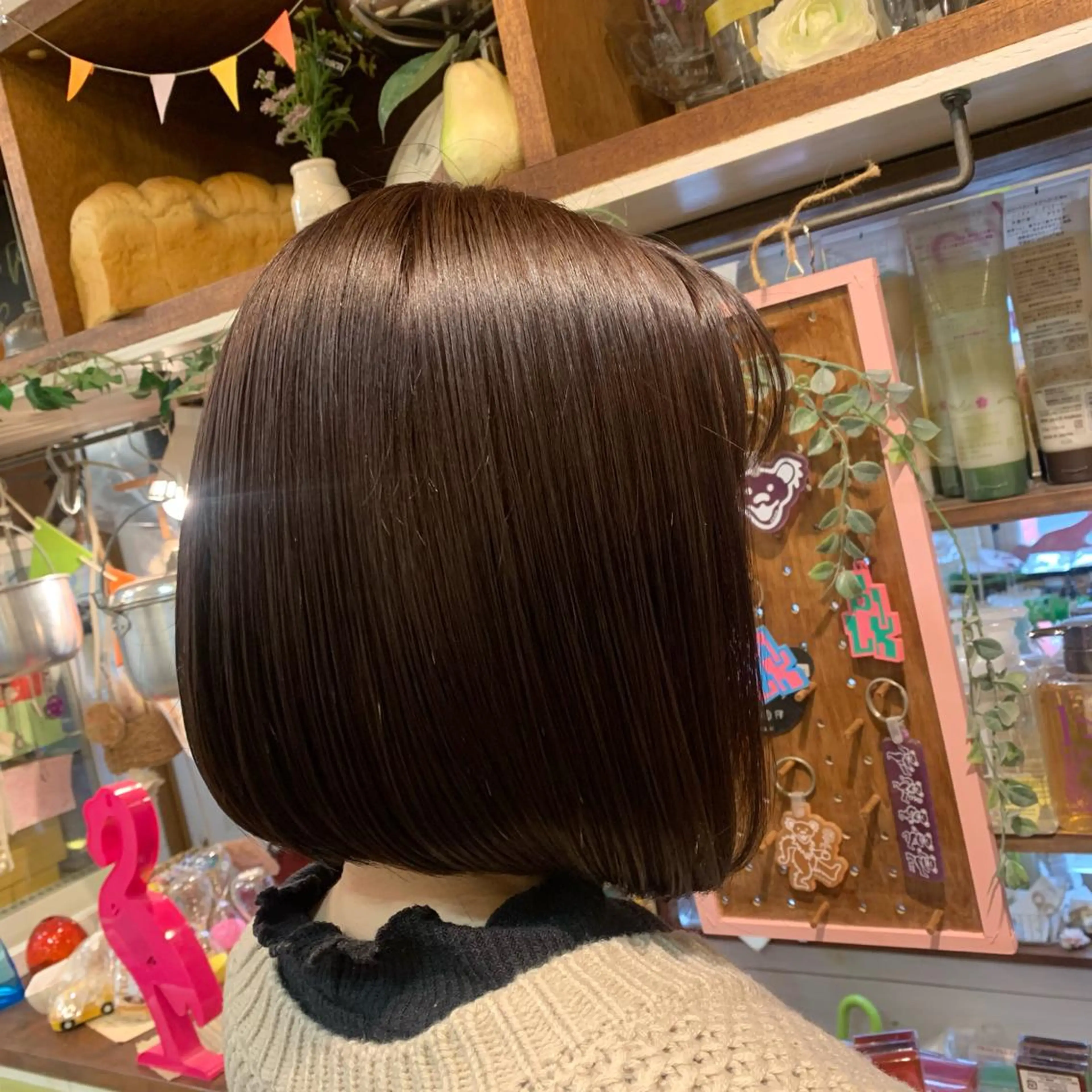 ショート パープルカラー ボブ “ととのう”ヘッドス パ🌿本多麻亜優のヘアスタイル
