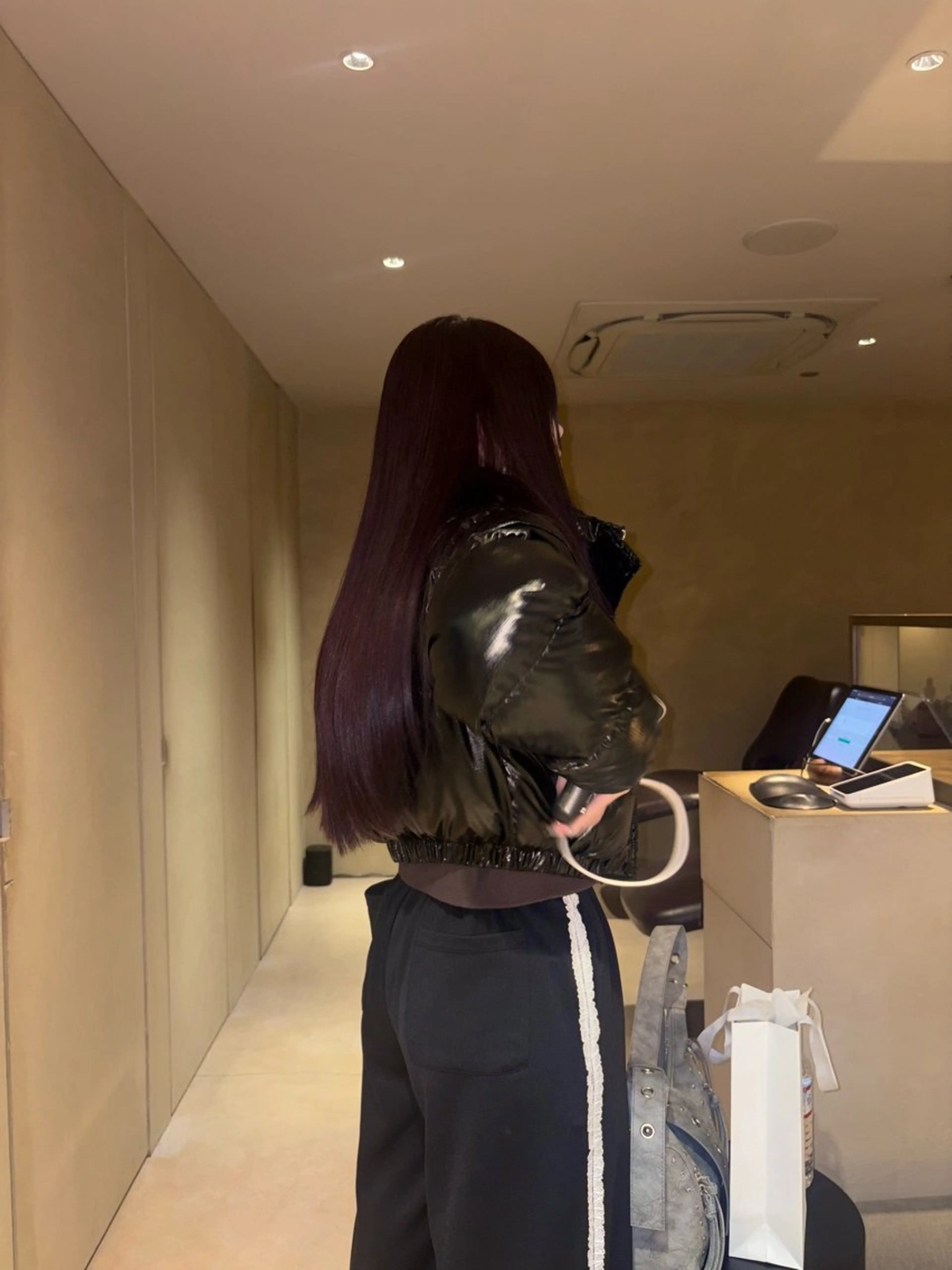 ロング カラー ヘアカラー ボブ/タイトアレンジ 個性派結婚式アレンジのヘアスタイル