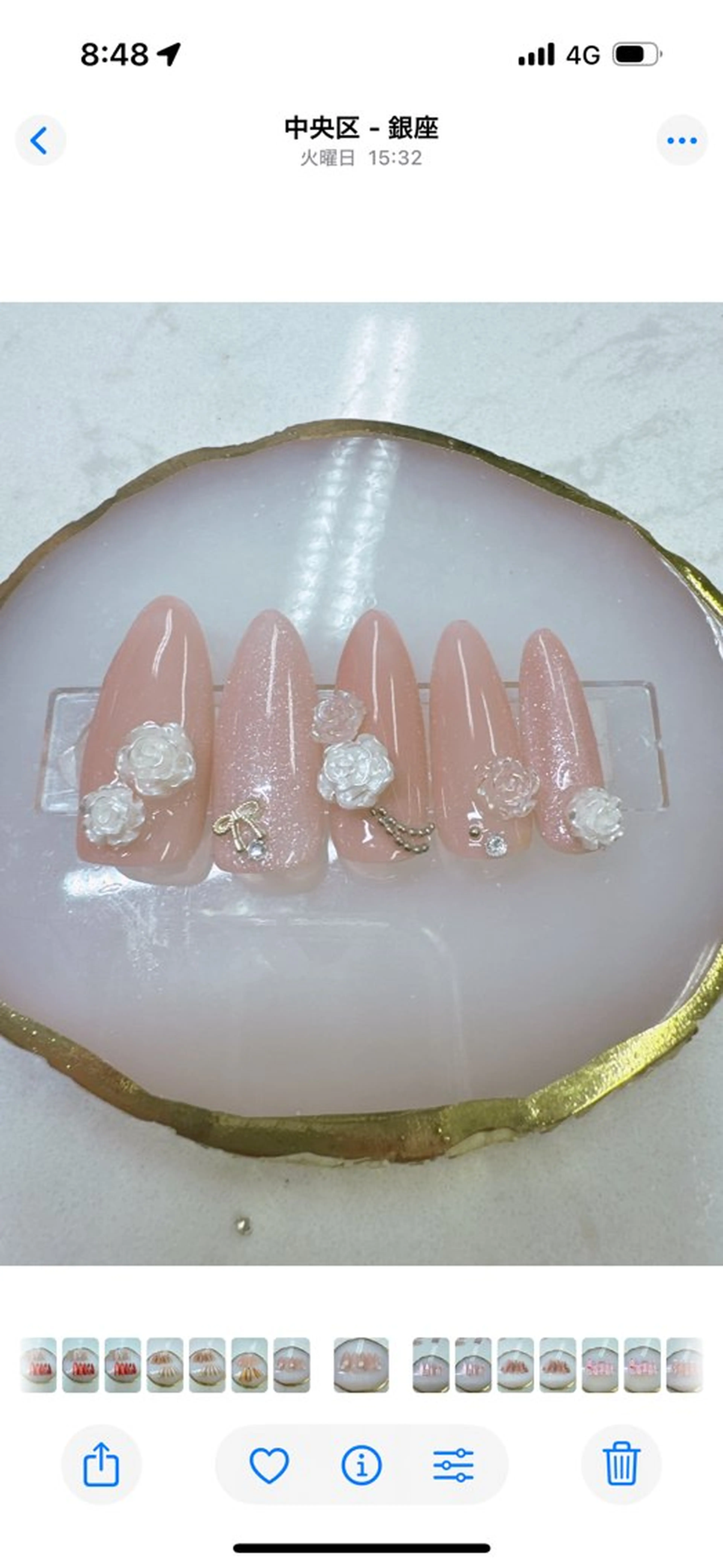 ネイル ボルドー ドット フットネイル フレンチネイル ジェルネイル ハンドネイル クイーンズネイル銀座所属・Queeens nailのネイルデザイン