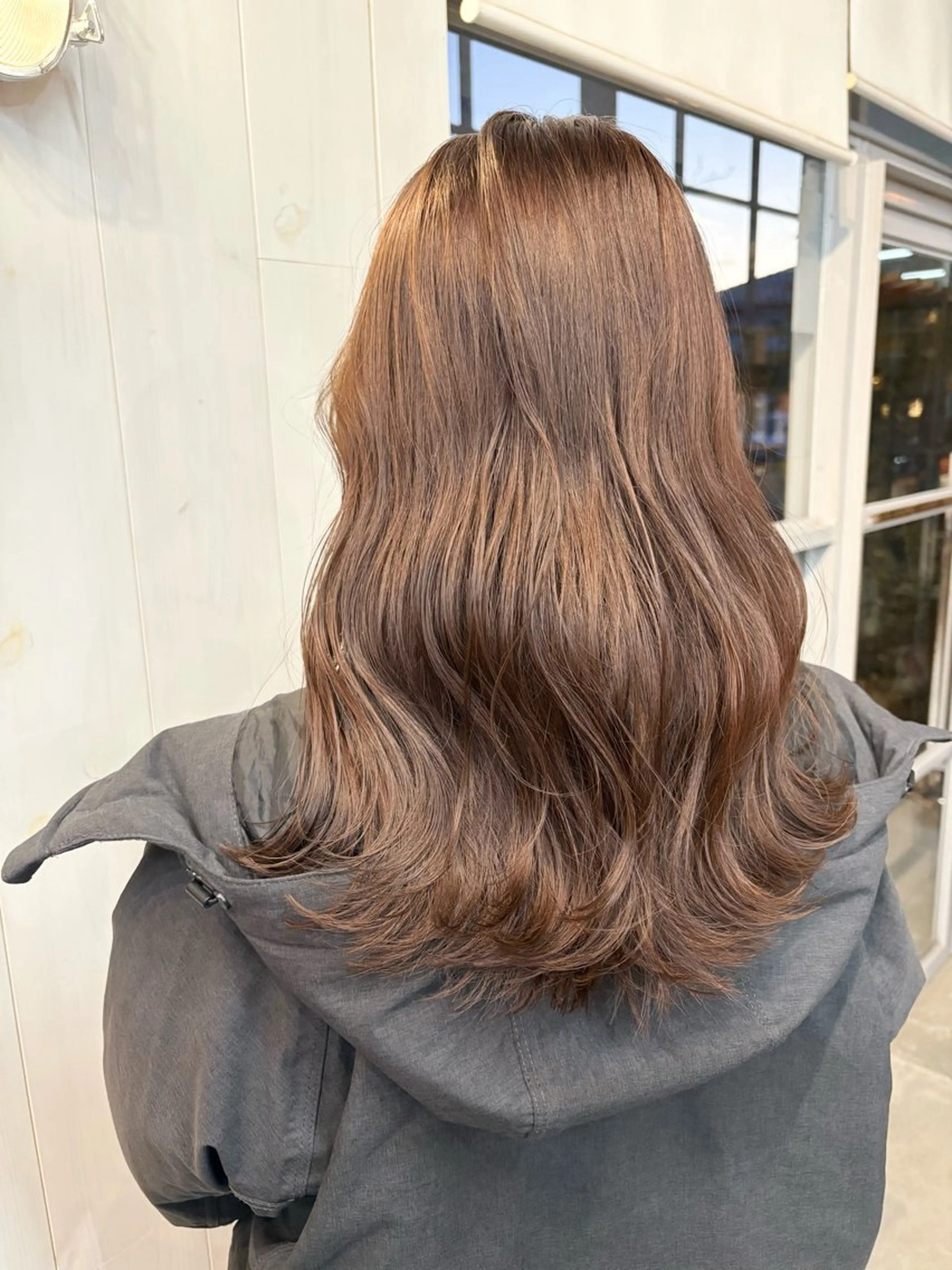 セミロング カット ヘアカラー トリートメント Nicoru*所属・園田 綾佳のヘアスタイル