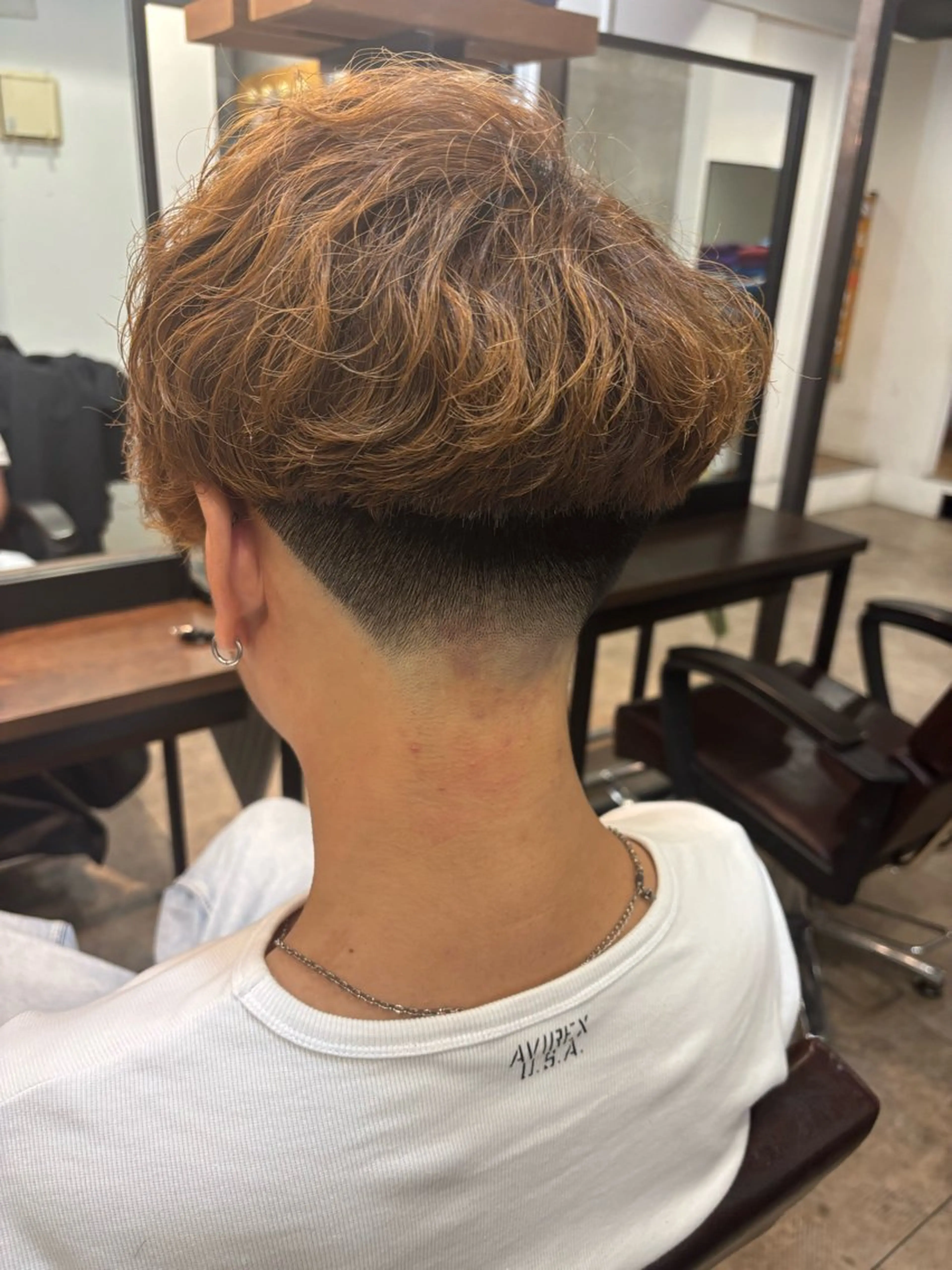 スキンフェードメンテナンスカットの写真
