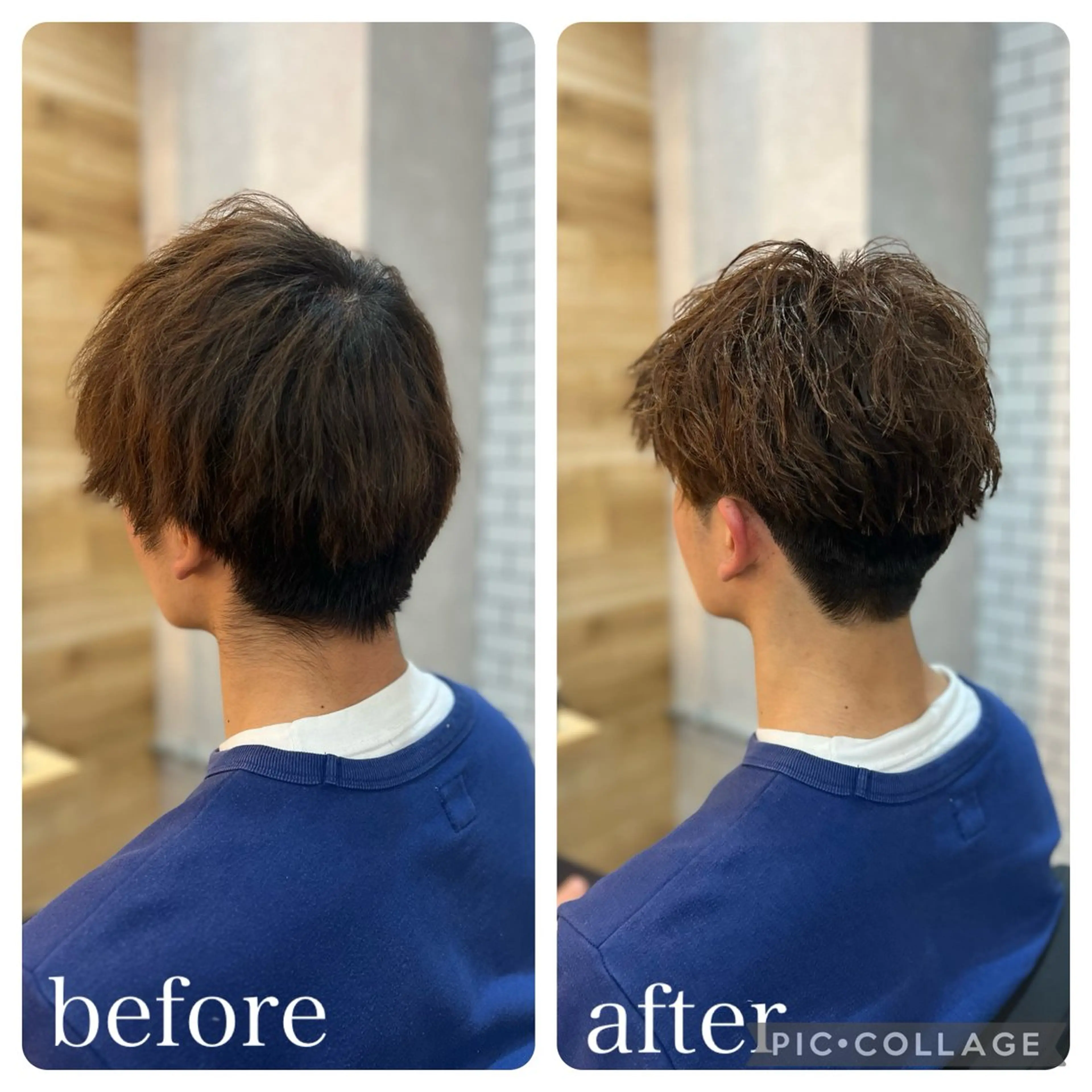 メンズ マッシュ メンズパーマ カット ヘアカラー トリートメント Aguhair milo森山知幸のヘアスタイル