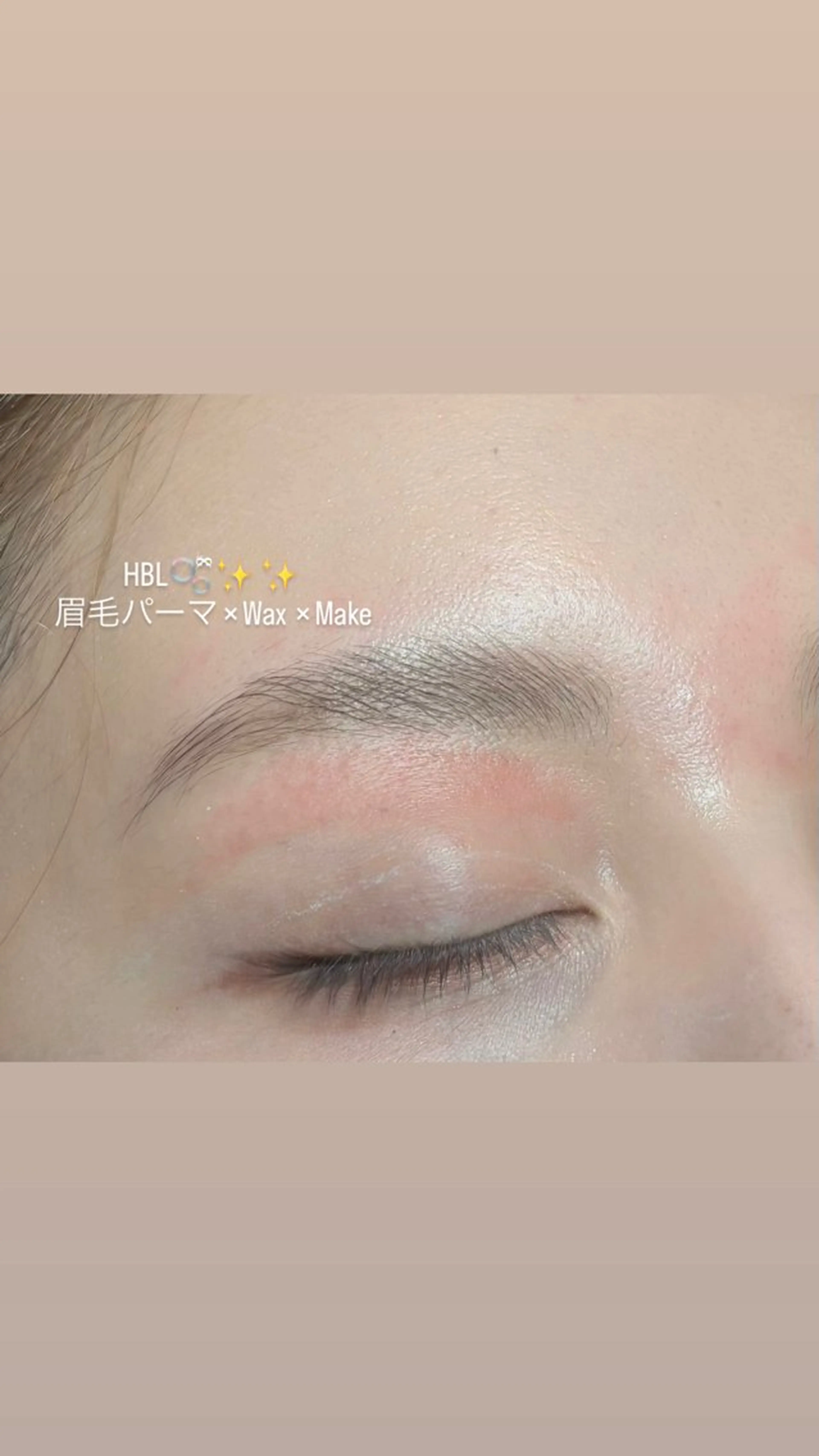 ハリウッドアイブロウリフト《眉毛パーマ＋Wax＋make》✨✨の写真