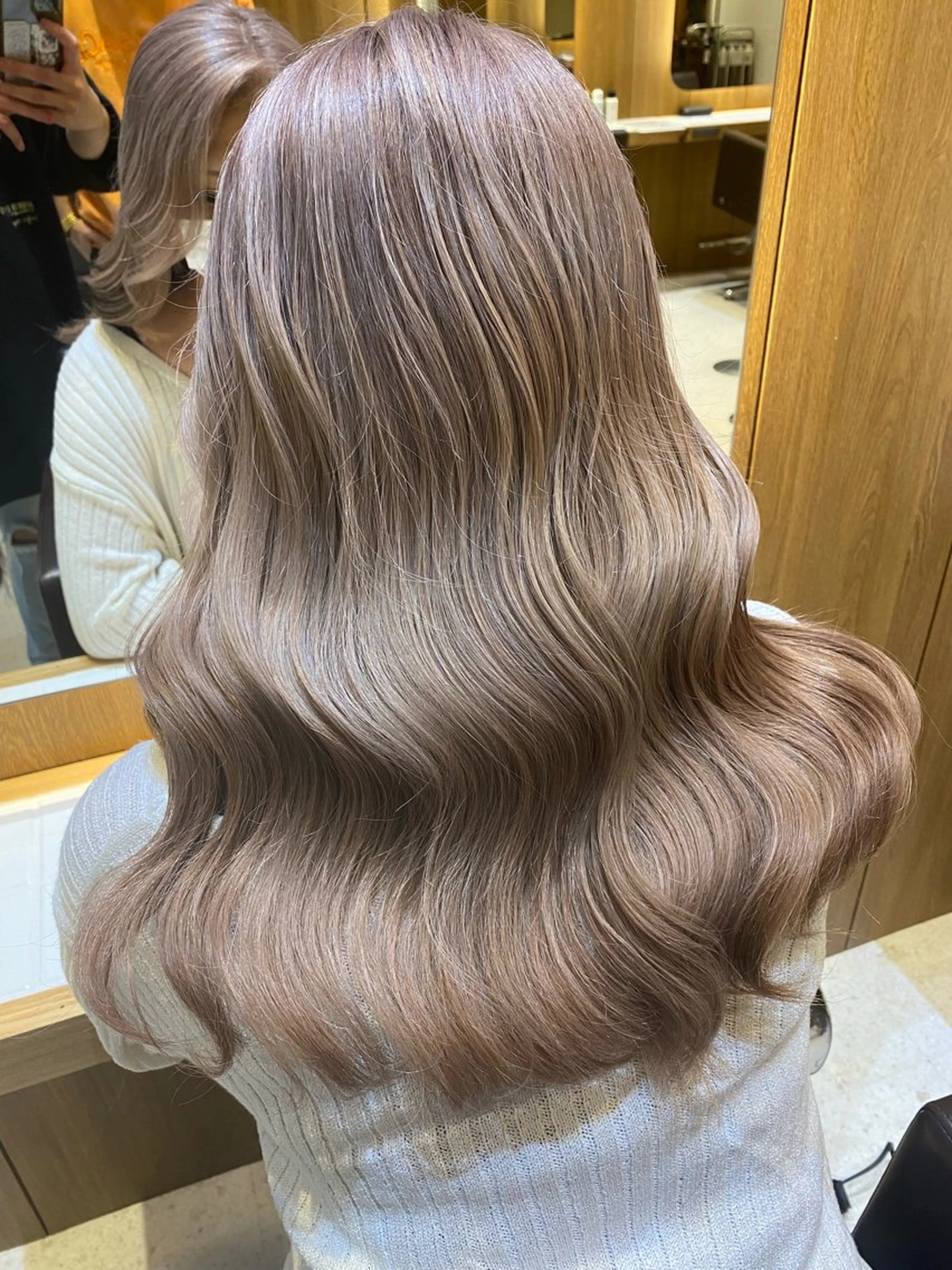 ミディアム ピンクブラウン パープルカラー エクステ 髪質改善 ヘアカラー トリートメント 美髪量産/髪質改善 🖤RYUSEI🖤のヘアスタイル