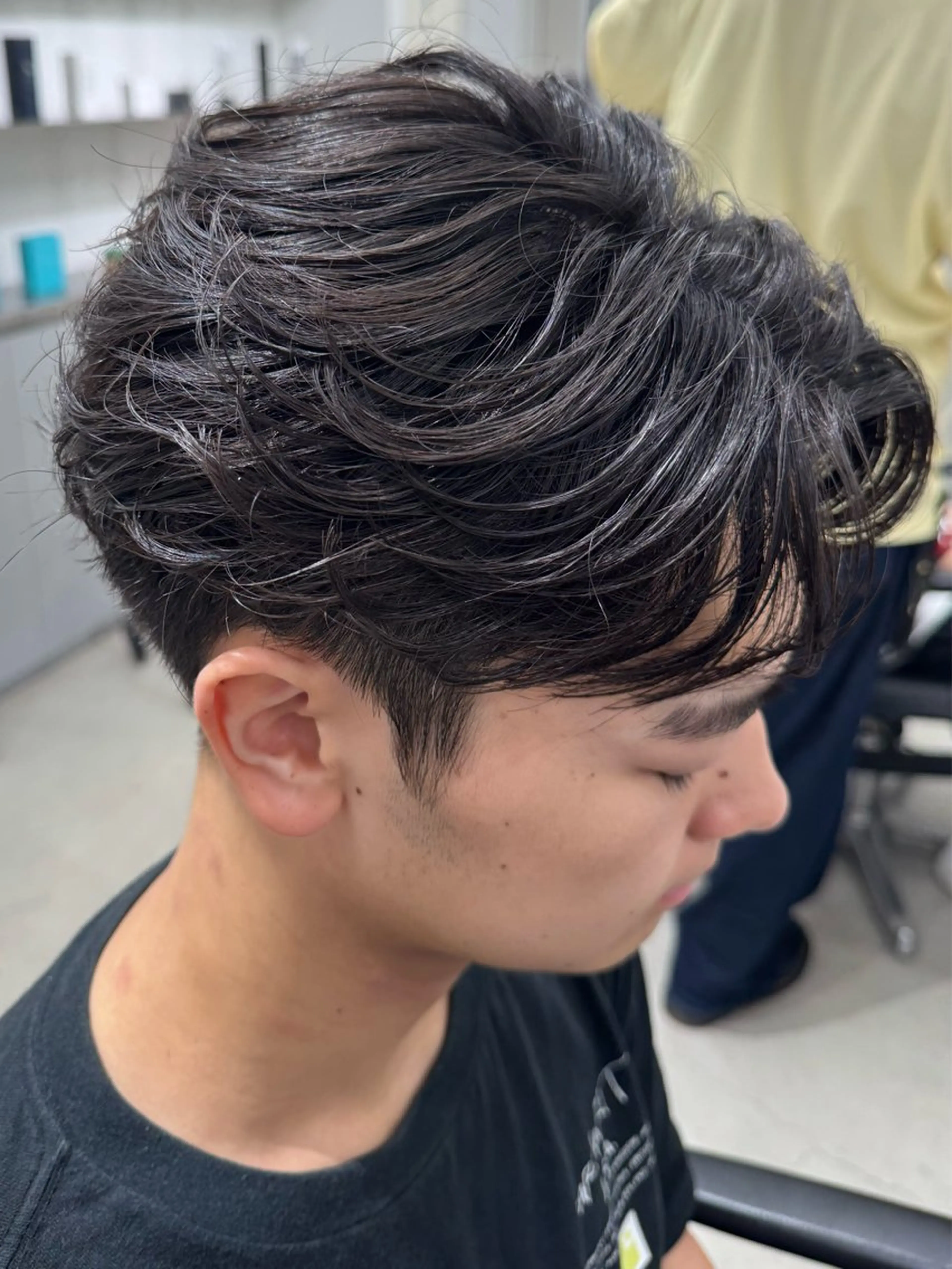 ショート パーマ メンズ カット パーマ 松井 生のヘアスタイル