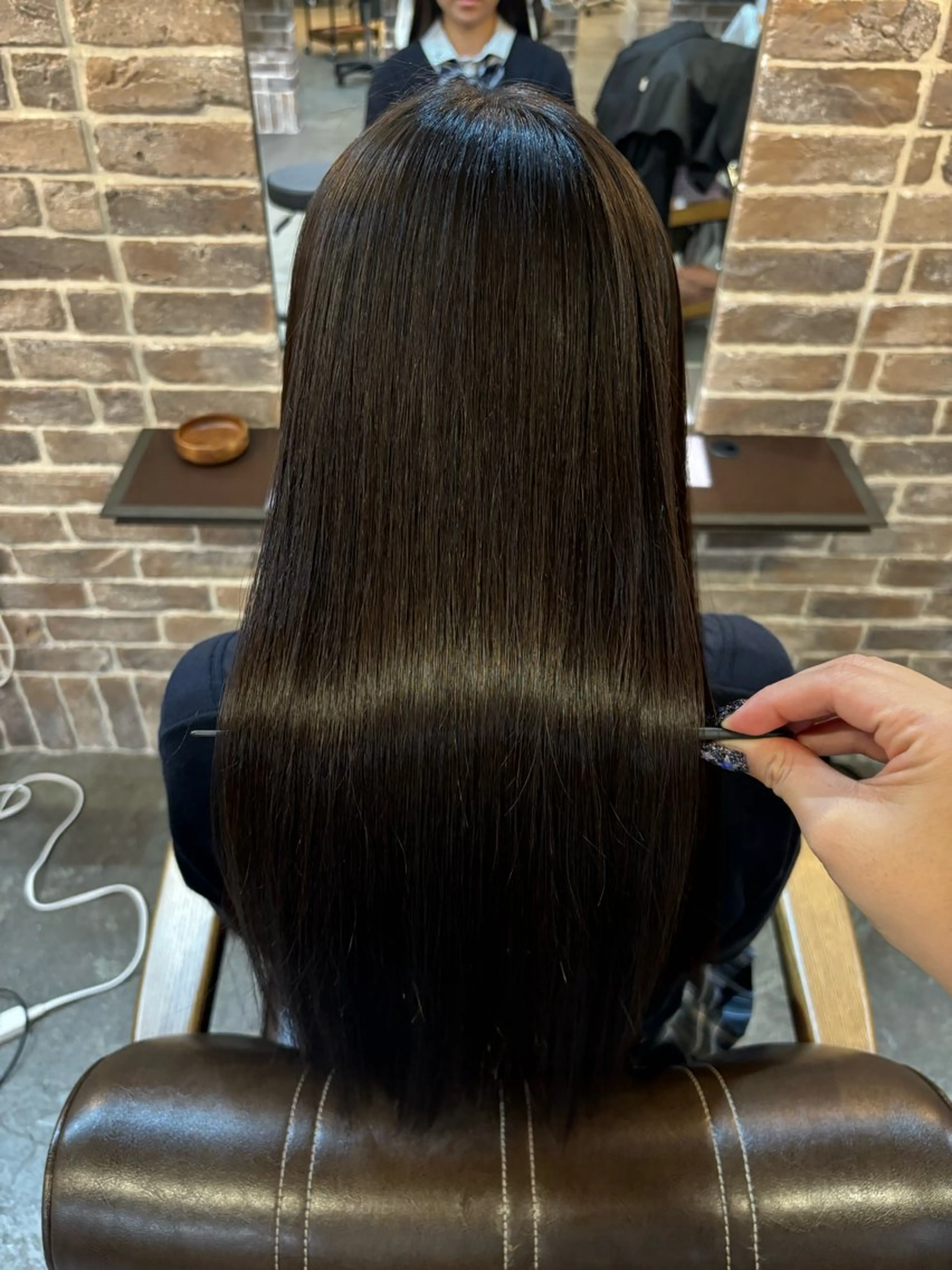 ロング 縮毛矯正 トリートメント acroあべの店所属・🧸ブリーチモデル /透明感🎀のヘアスタイル