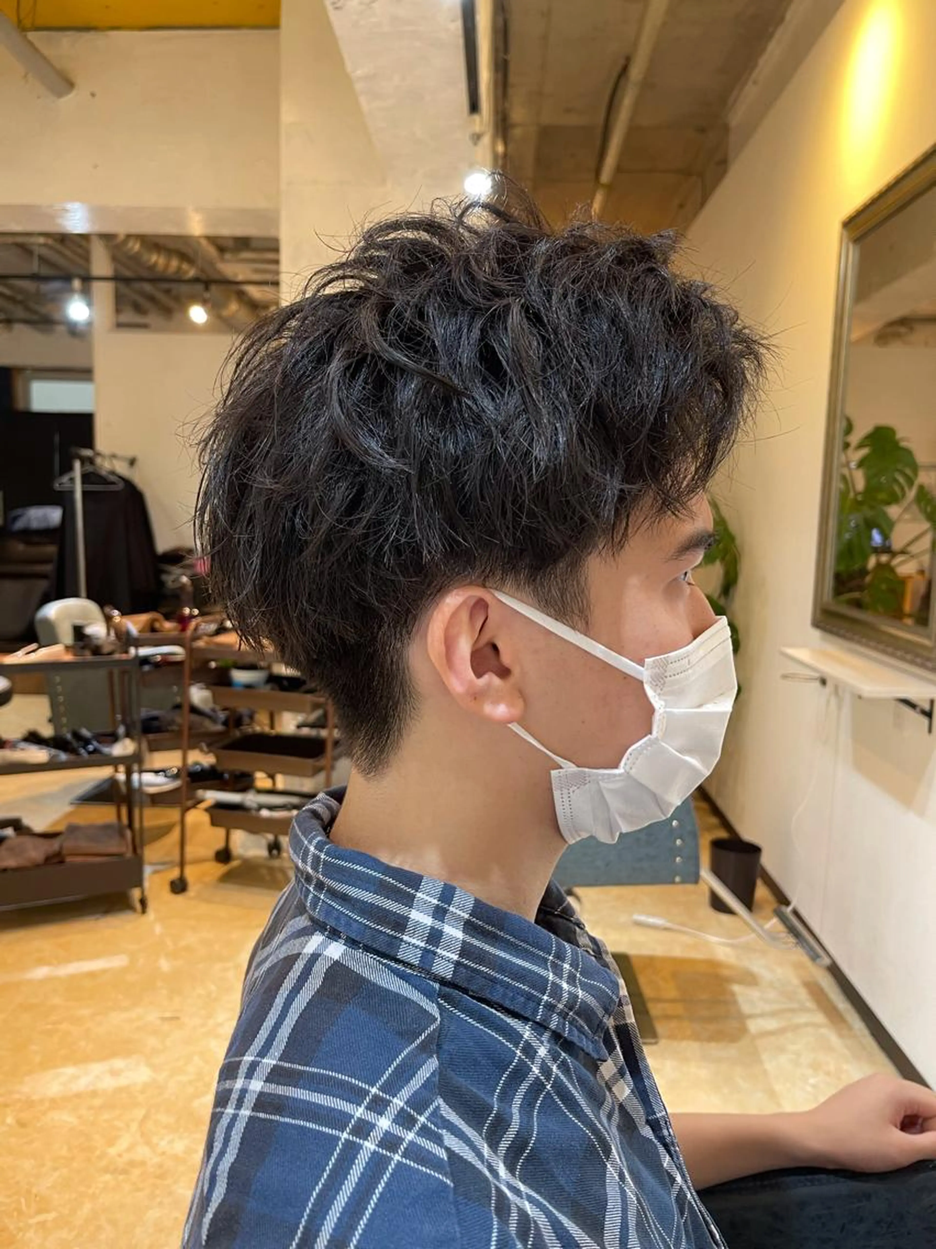 メンズカット+パーマの写真
