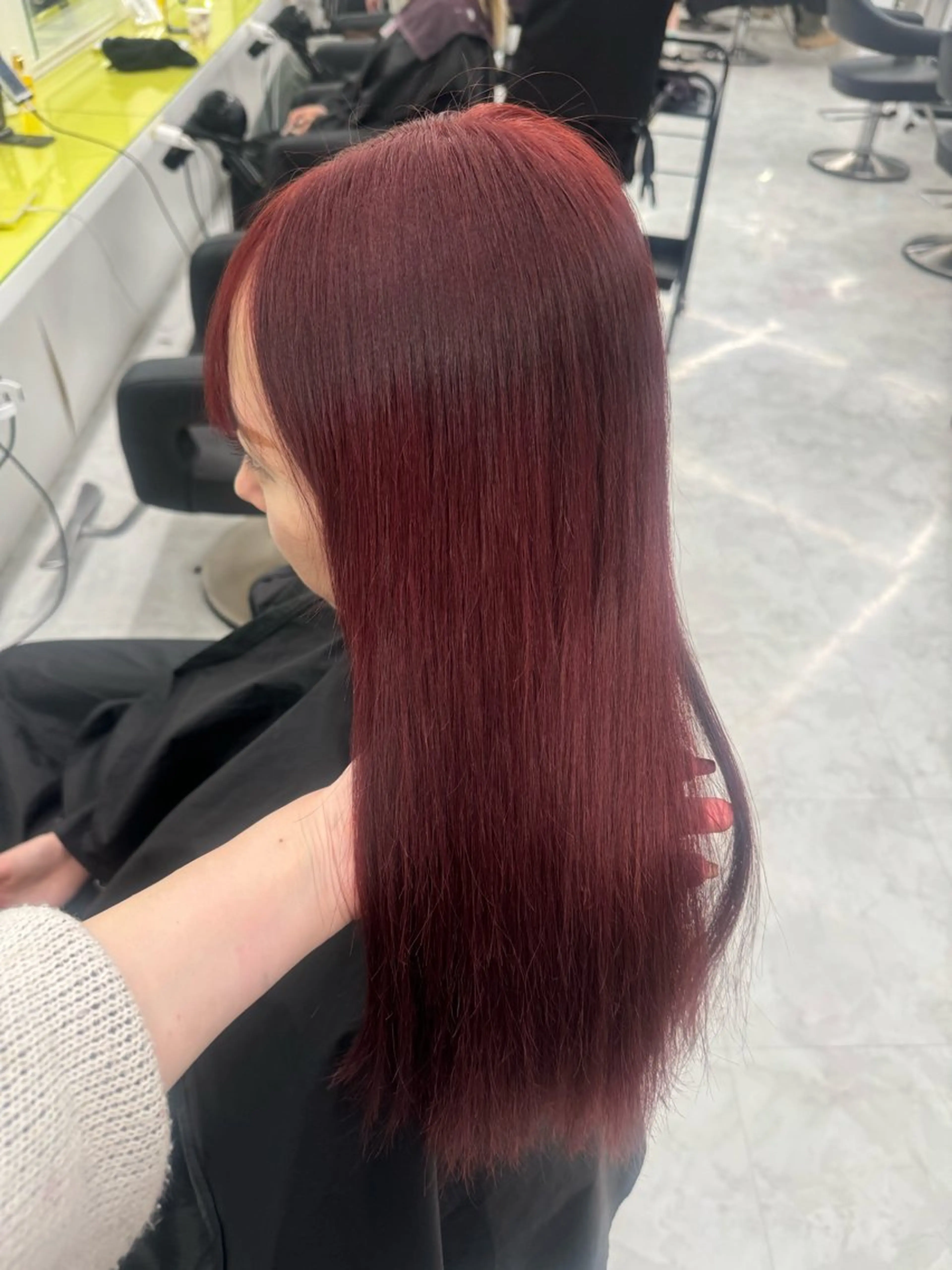 ロング カラー ヘアカラー ダメージレスハイ トーン💖kanonのヘアスタイル