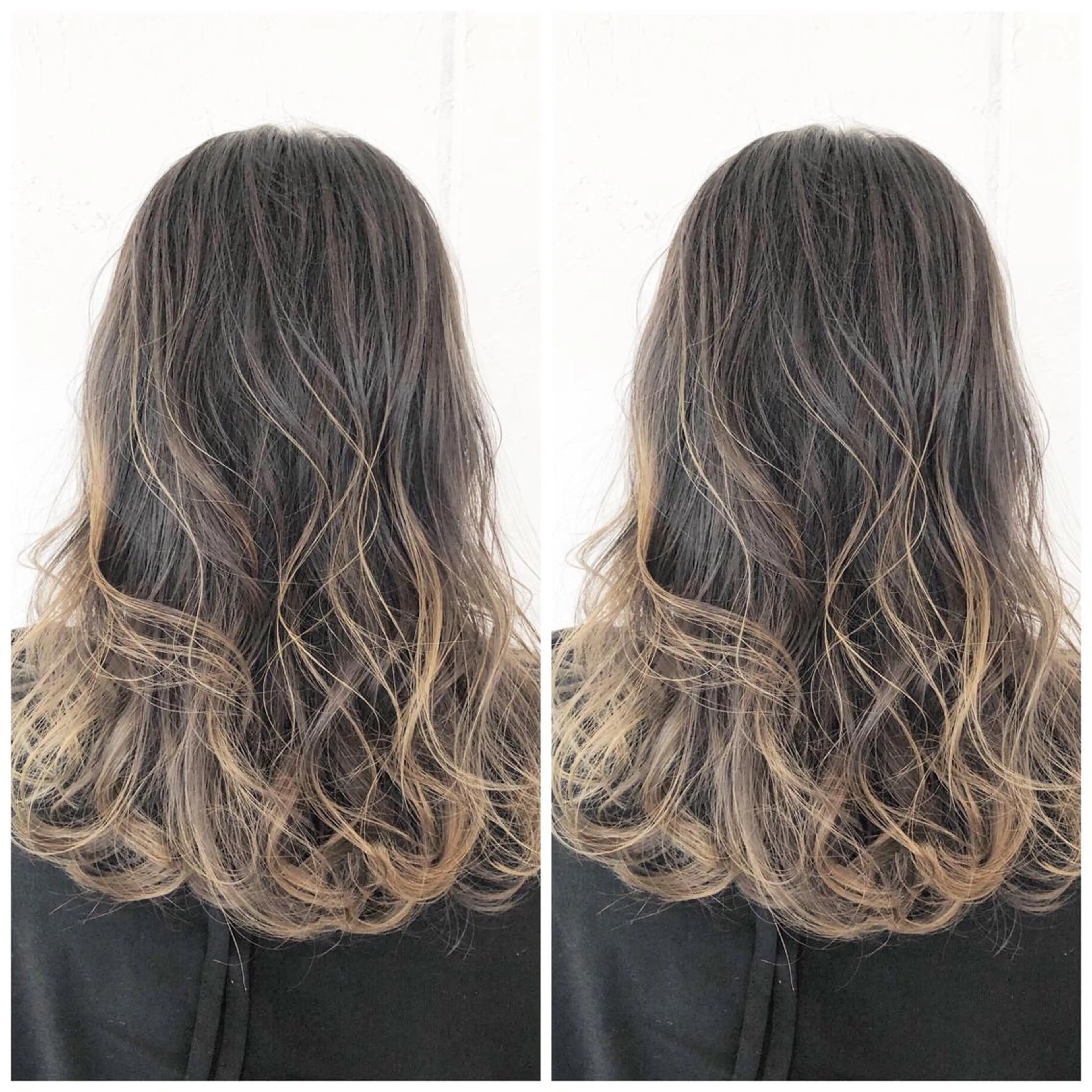 ロング カラー バレイヤージュ グレージュ レイヤーカット ヘアカラー トリートメント バレイヤージュカラー 特化美容師✨星皓太のヘアスタイル