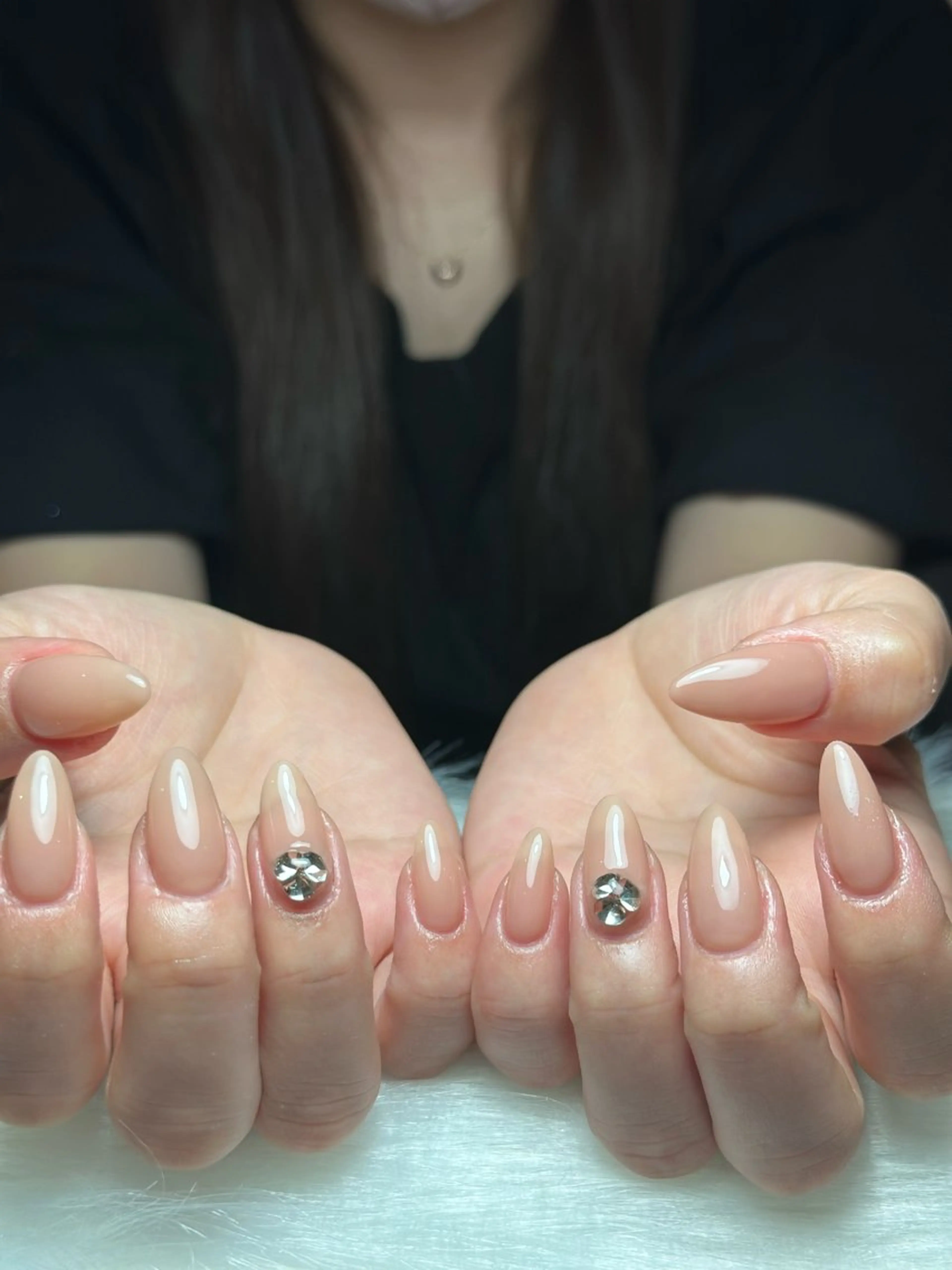ネイル フレンチネイル グラデーション 韓国ネイル マグネットネイル シンプルネイル ハンドネイル CoMo Nail Studio所属・CoMo Nailのネイルデザイン