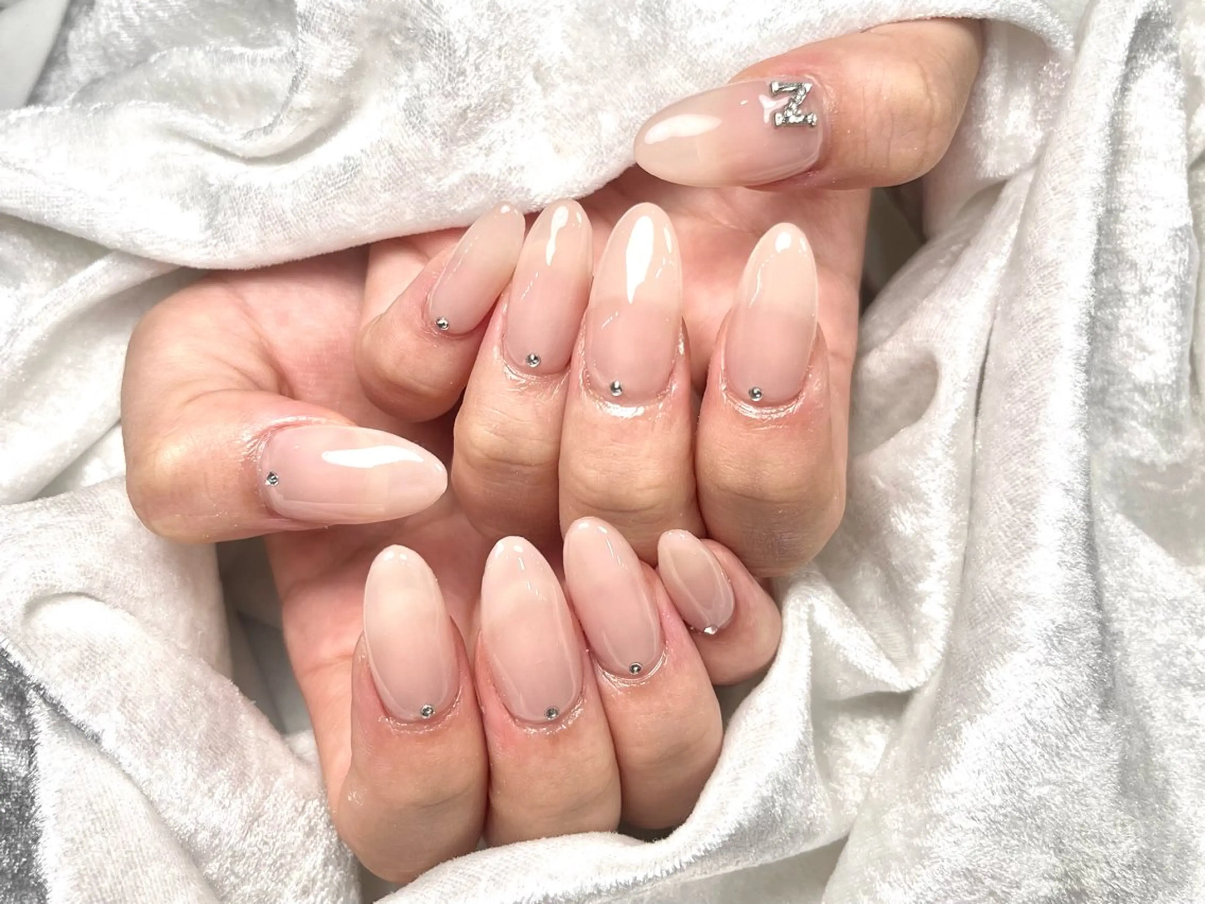 ネイル 長さ出し シンプルネイル ネイルチップ Salute本店 🦋仲原里佳のネイルデザイン