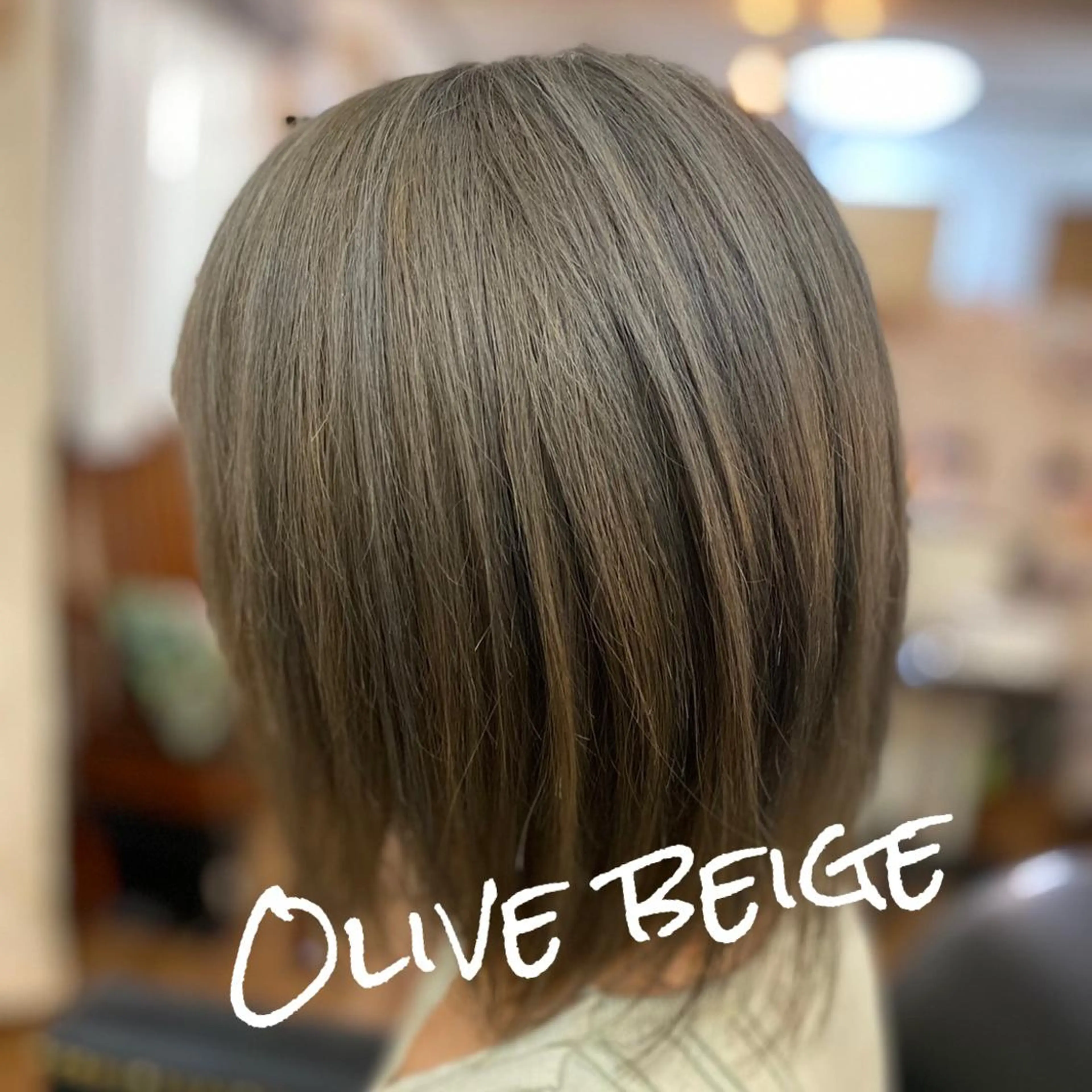 ミディアム カラー ベージュカラー オリーブベージュ GOLD BLACK所属・究極の艶髪! 艶神!大矢祥央のヘアスタイル