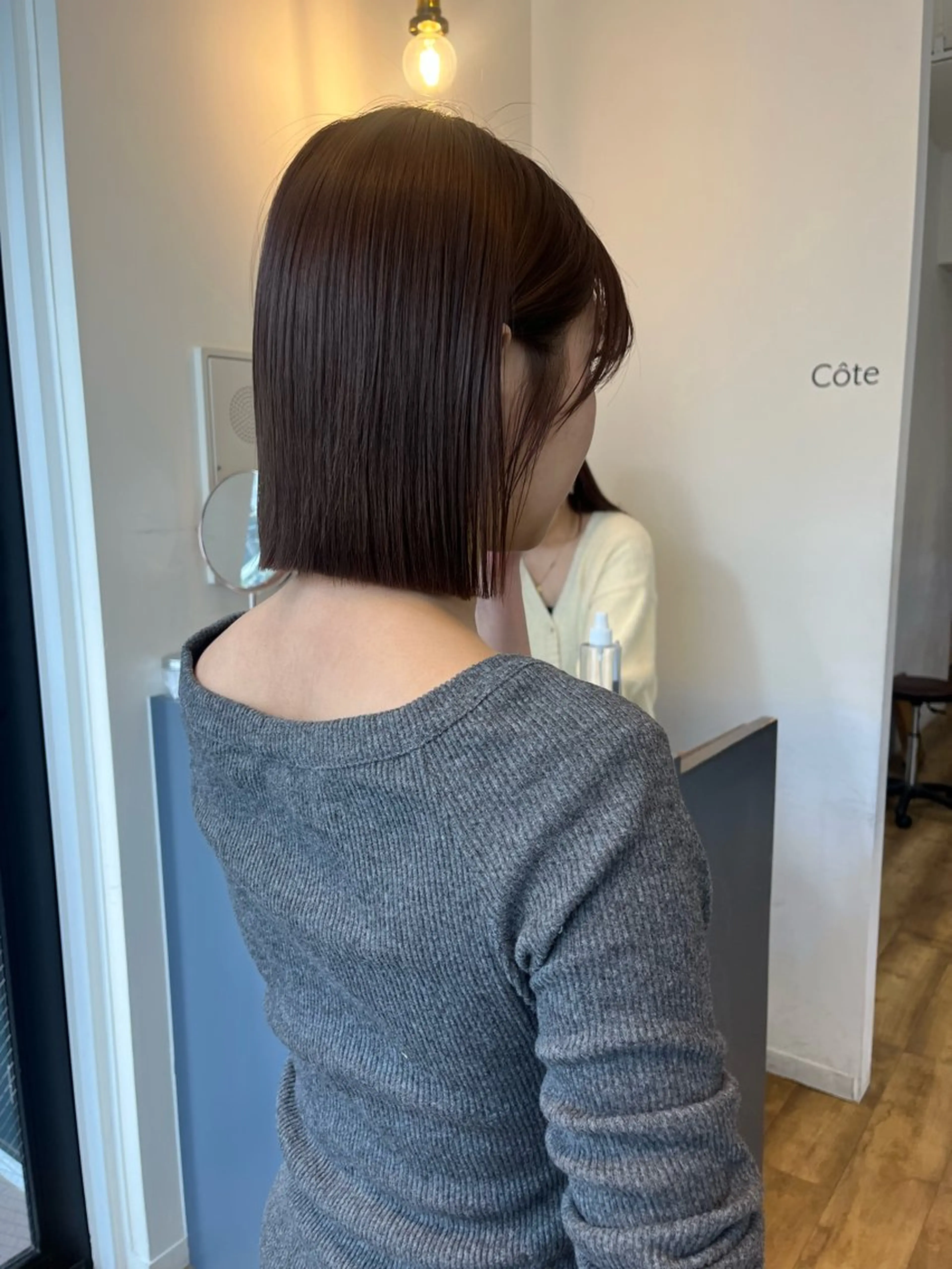 平日朝晩限定 ❕】小顔骨格補正"ボブ・ショートカット+補修成分配合 2STEP トリートメント🩶⃤の写真