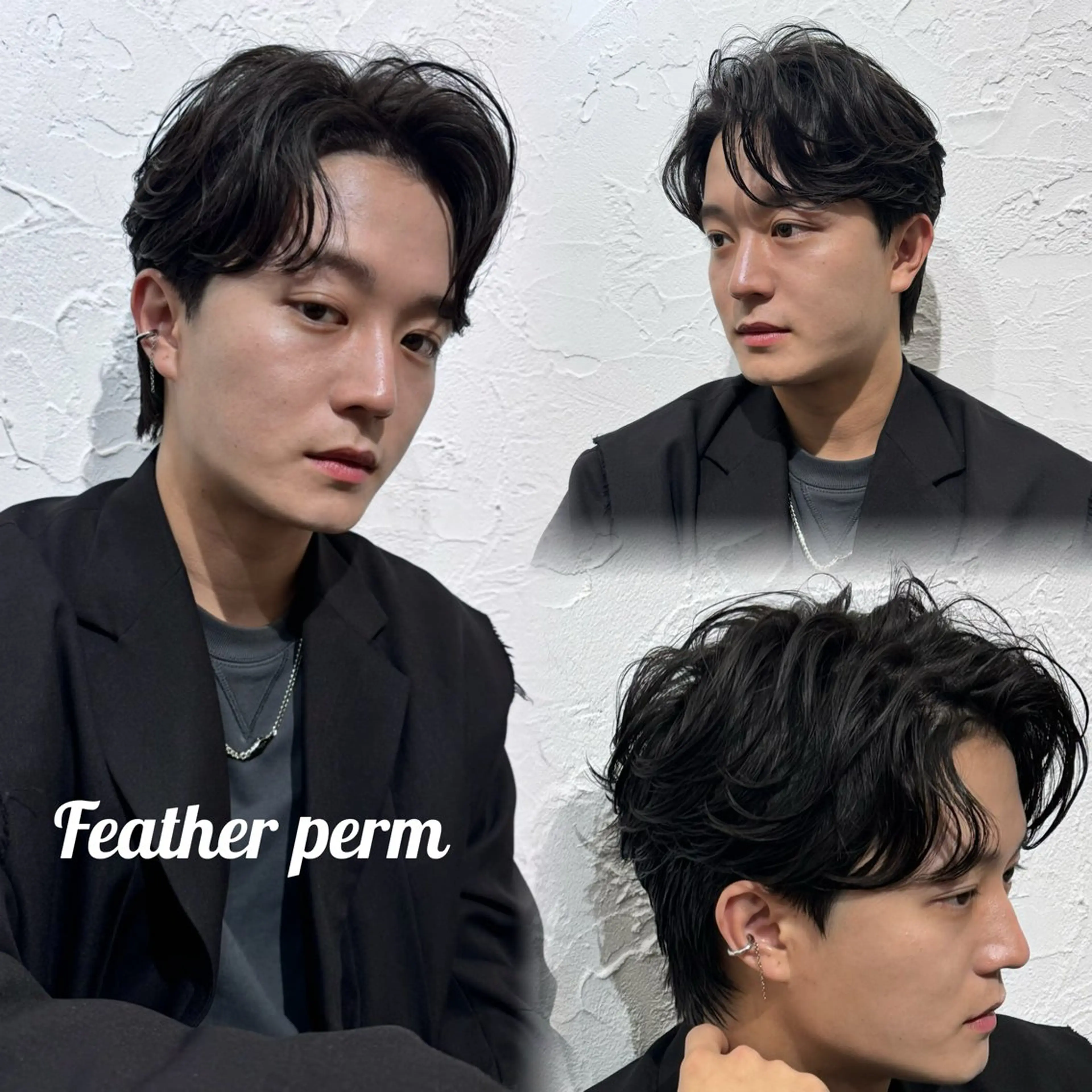 ✨🫧メンズカット・ニュアンスパーマ🫧✨#ナチュラルパーマ#毛流れパーマ#スパイラル#フェザーパーマの写真