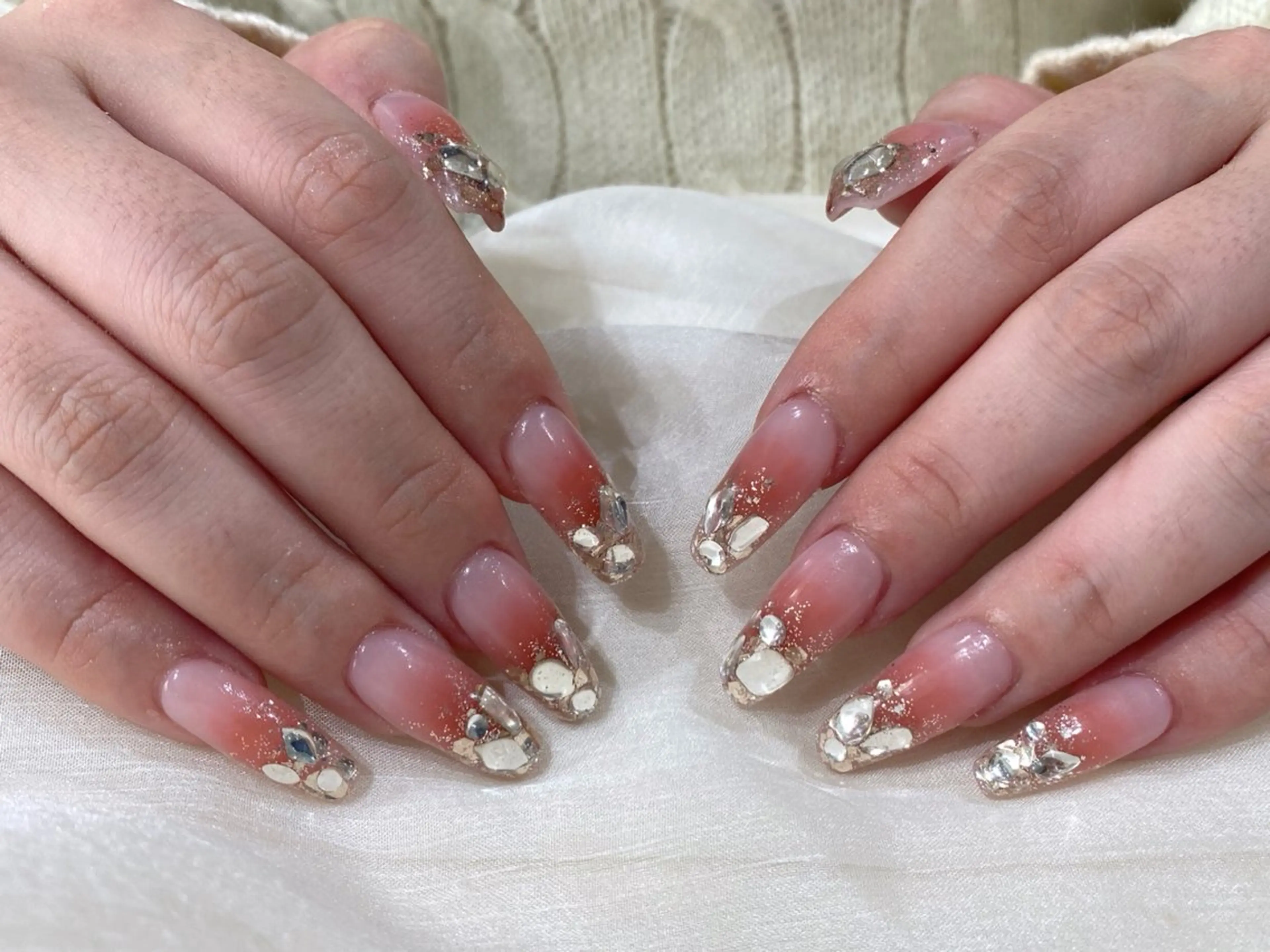 ロング ハンドネイル Nail  R💫 naoのネイルデザイン