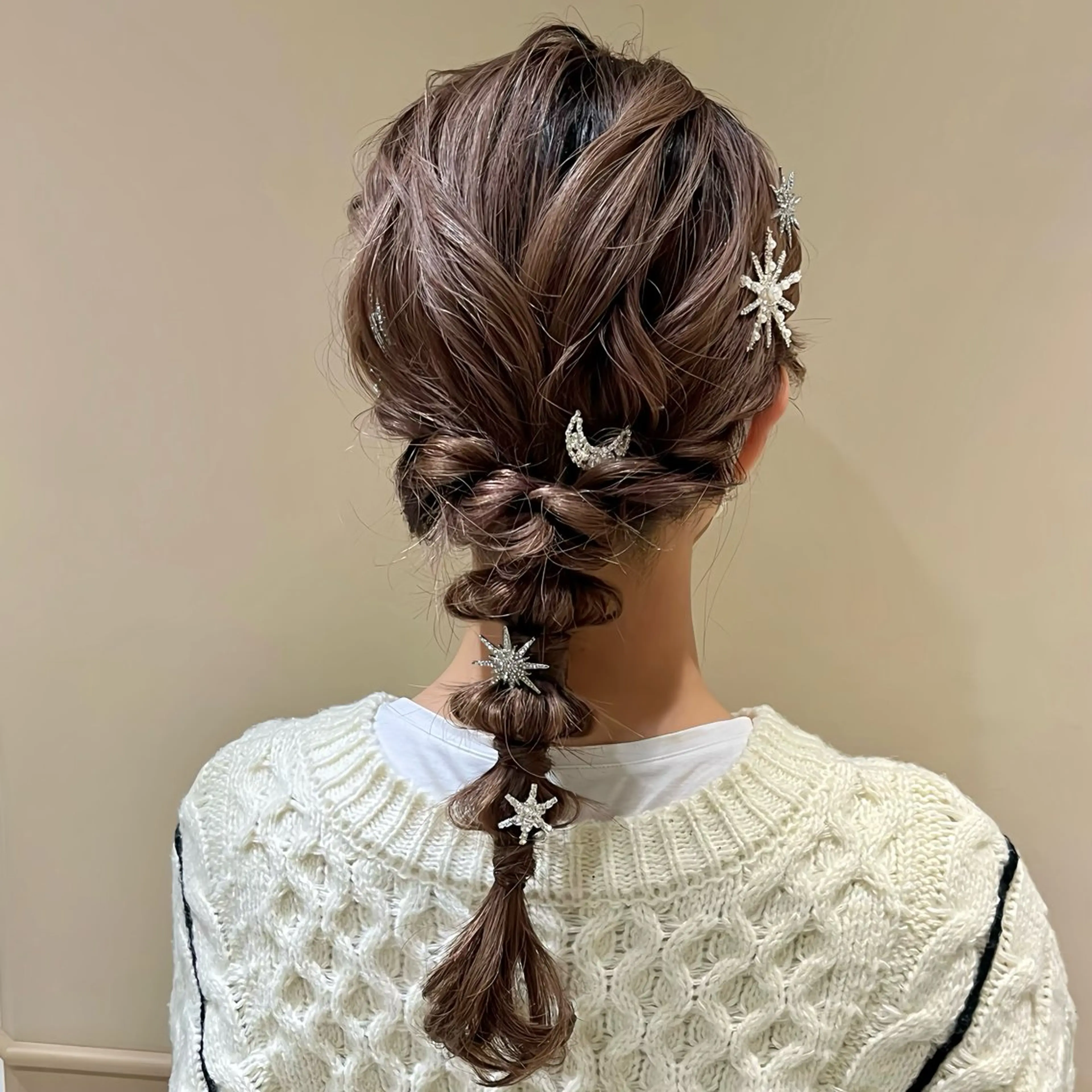 セミロング ヘアアレンジ ヘアセット 🫧tomoka 透明感カラー🫧のヘアスタイル