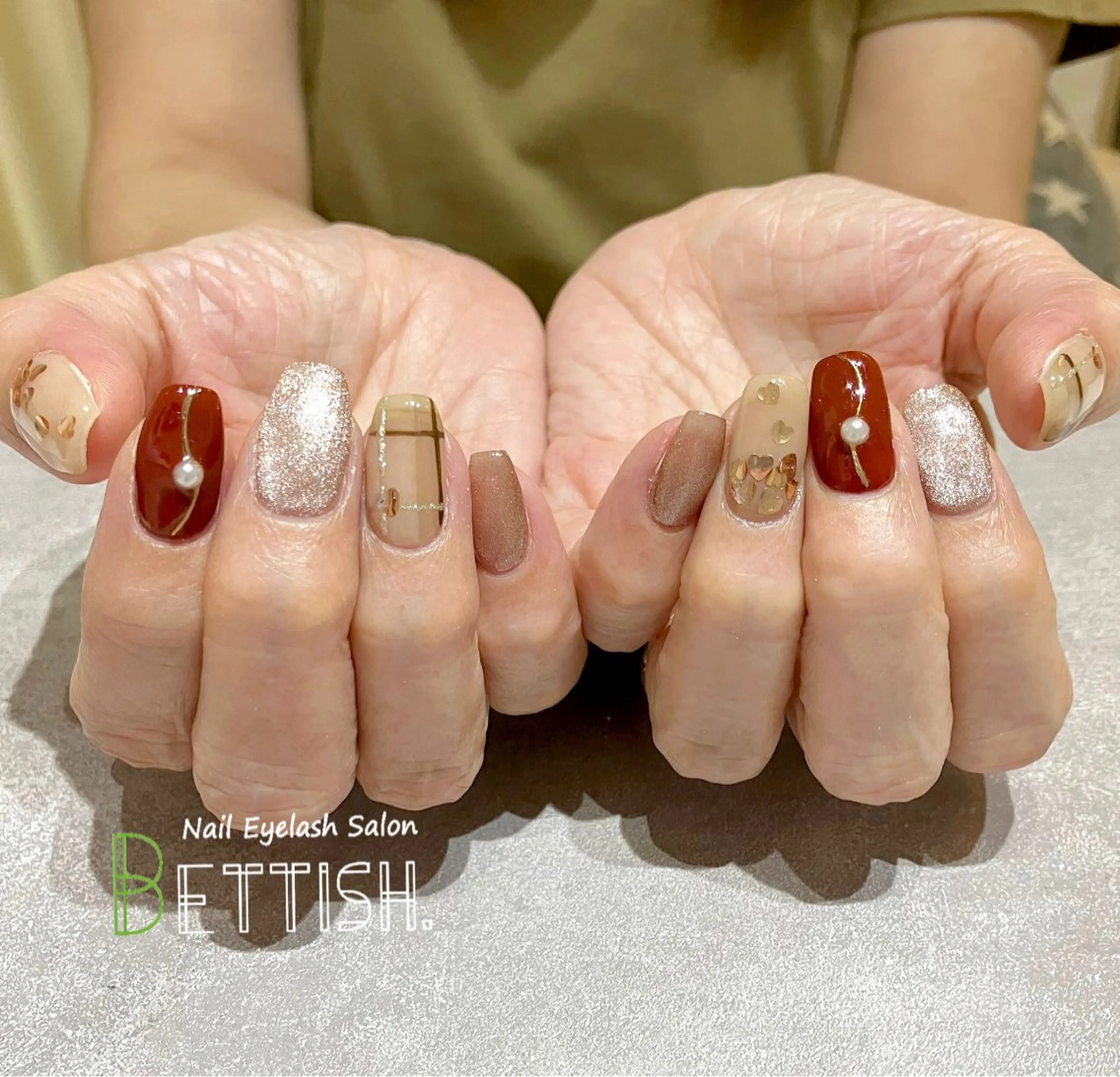 ネイル ボルドー ハンドネイル BETTISH. KUMIKO☺︎︎のネイルデザイン