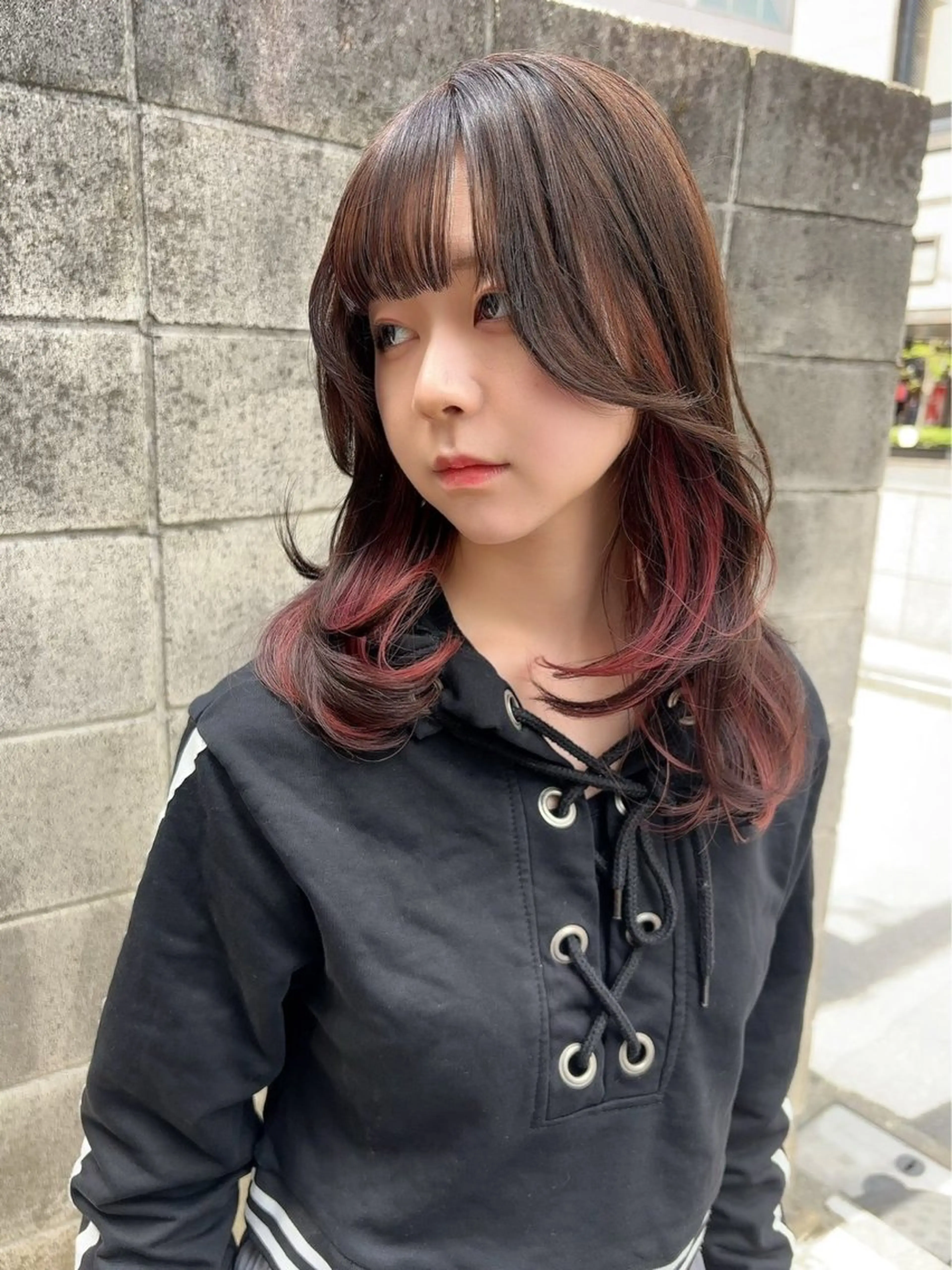 ミディアム カラー Paddle所属・似合わせレイヤー/ レイヤーパーマ/高倉のヘアスタイル