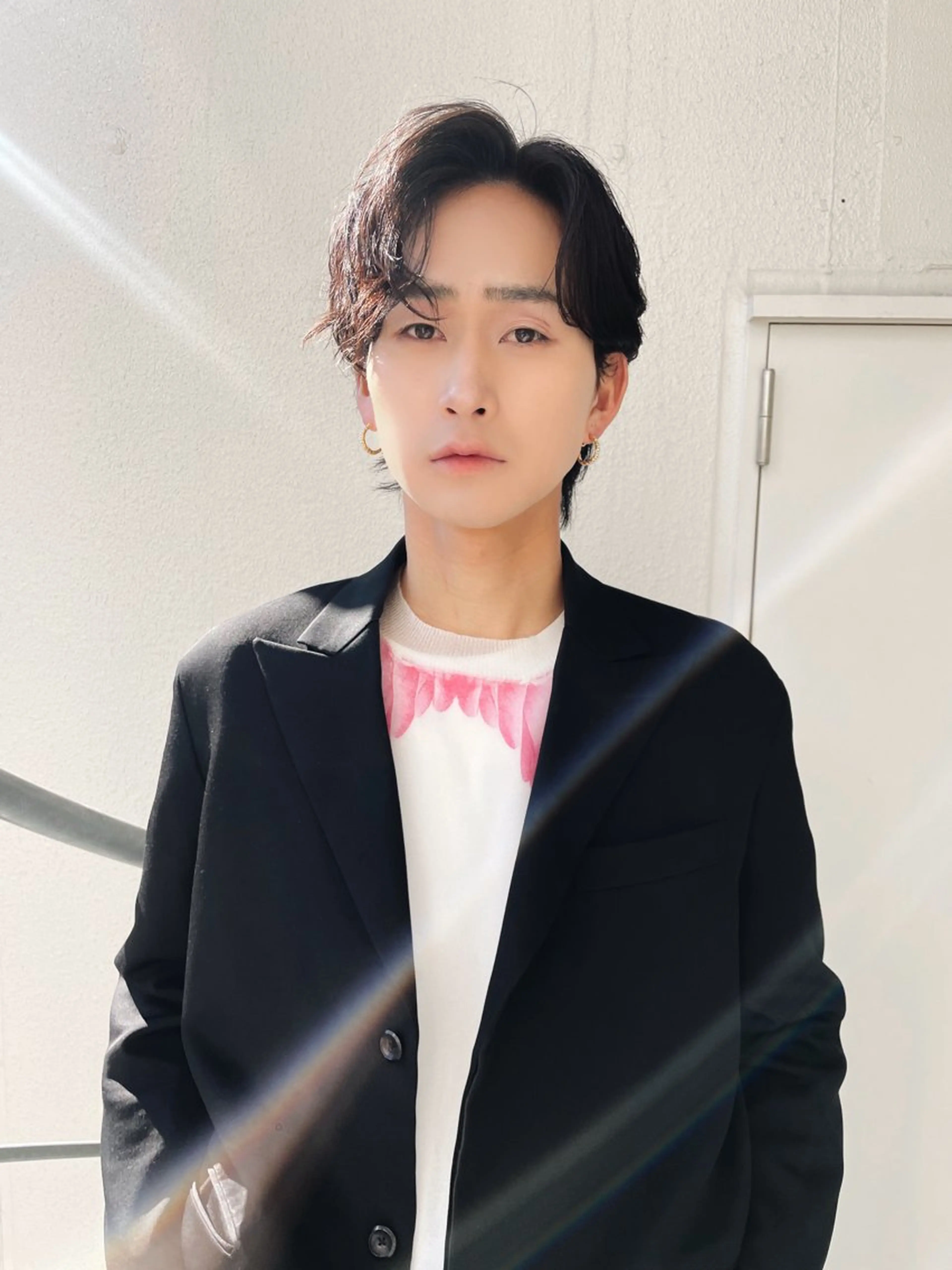 メンズ センターパート メンズ韓国風 メンズウルフカット ウルフカット カット メンズ特化/パーマ 山口大輝のヘアスタイル