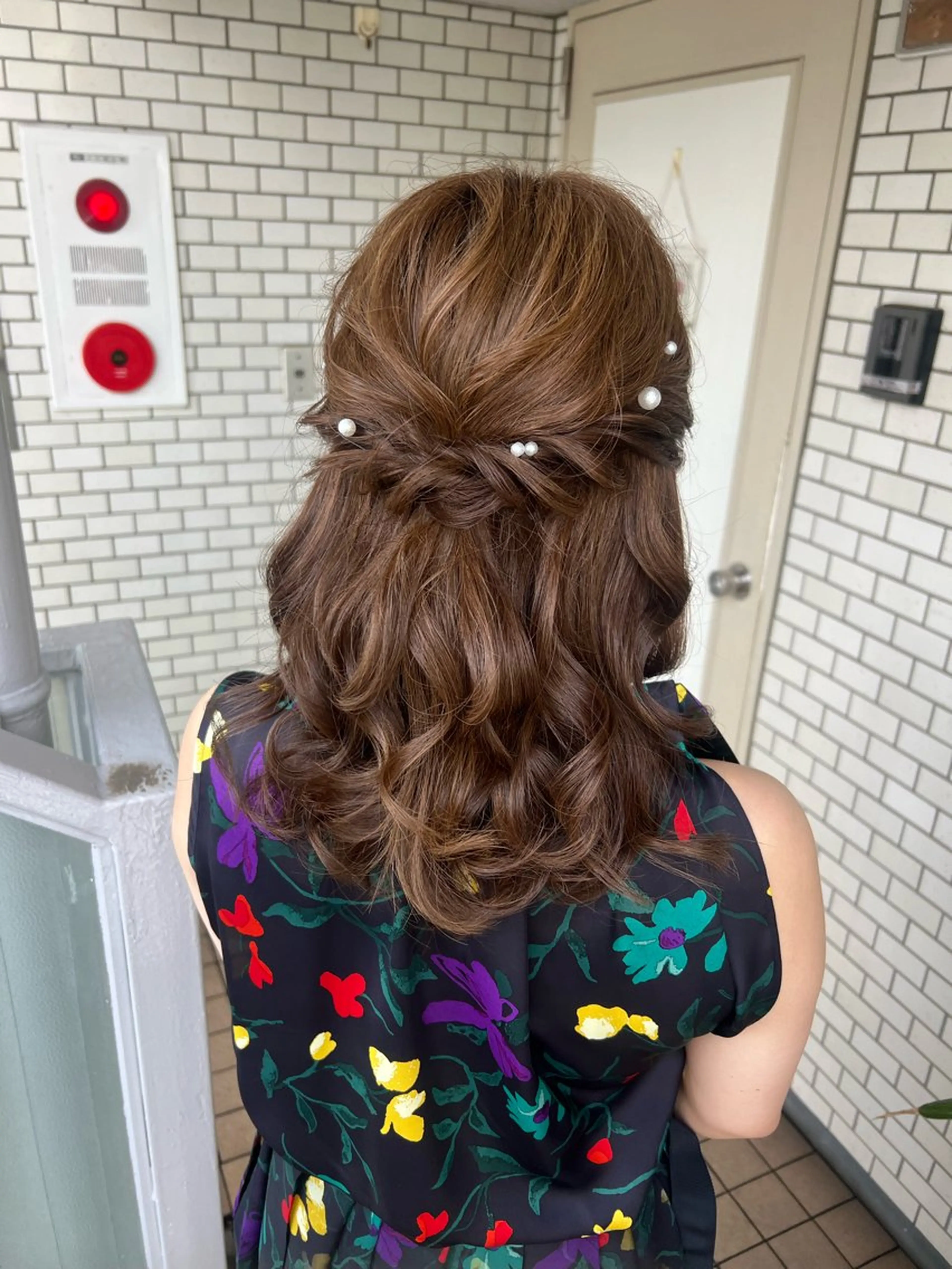 ヘアアレンジ ハーフアップ ヘアセット 大人可愛いヘアメイク 💋🧚‍♀️しずかのヘアスタイル