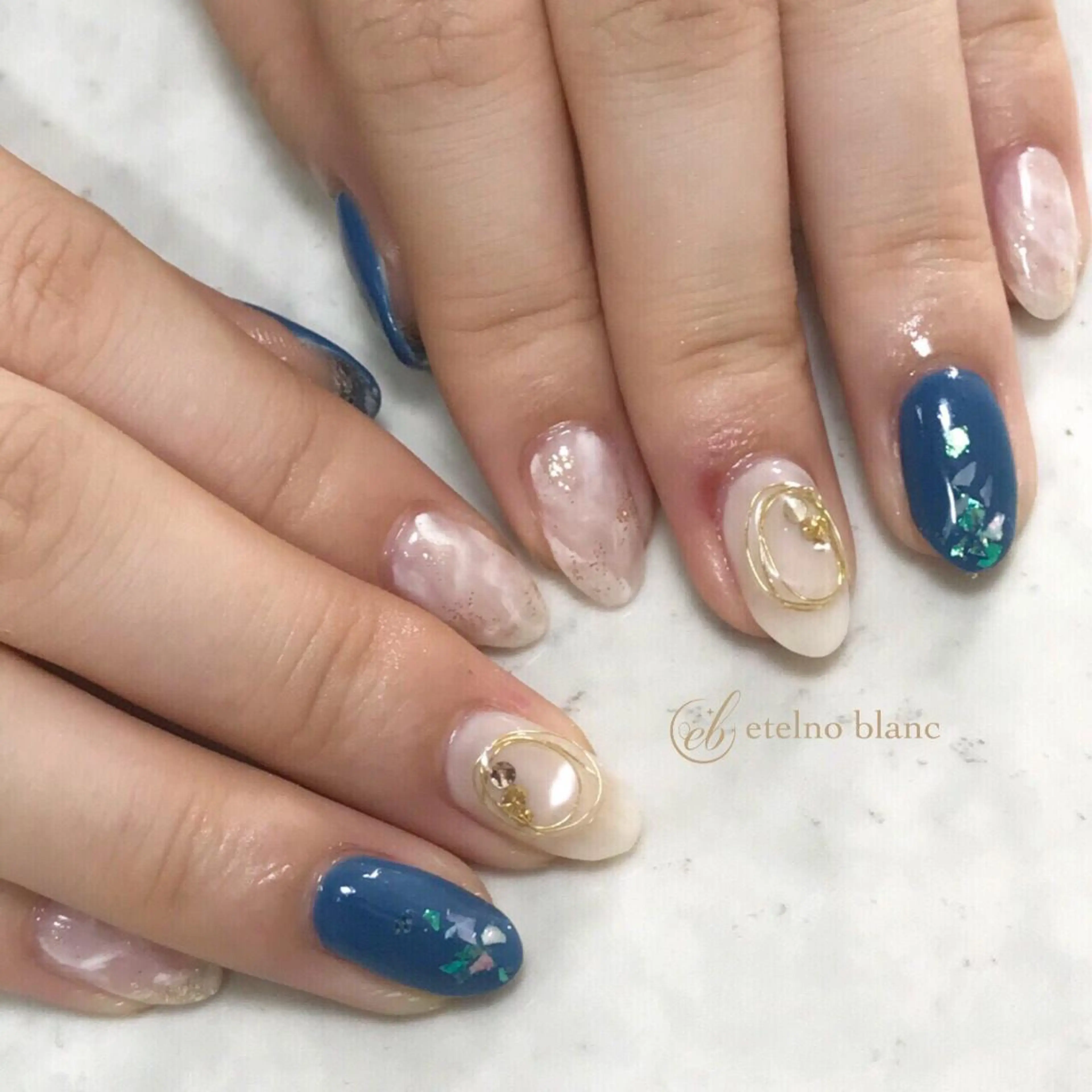 ネイル etelno blanc中目黒のネイルデザイン