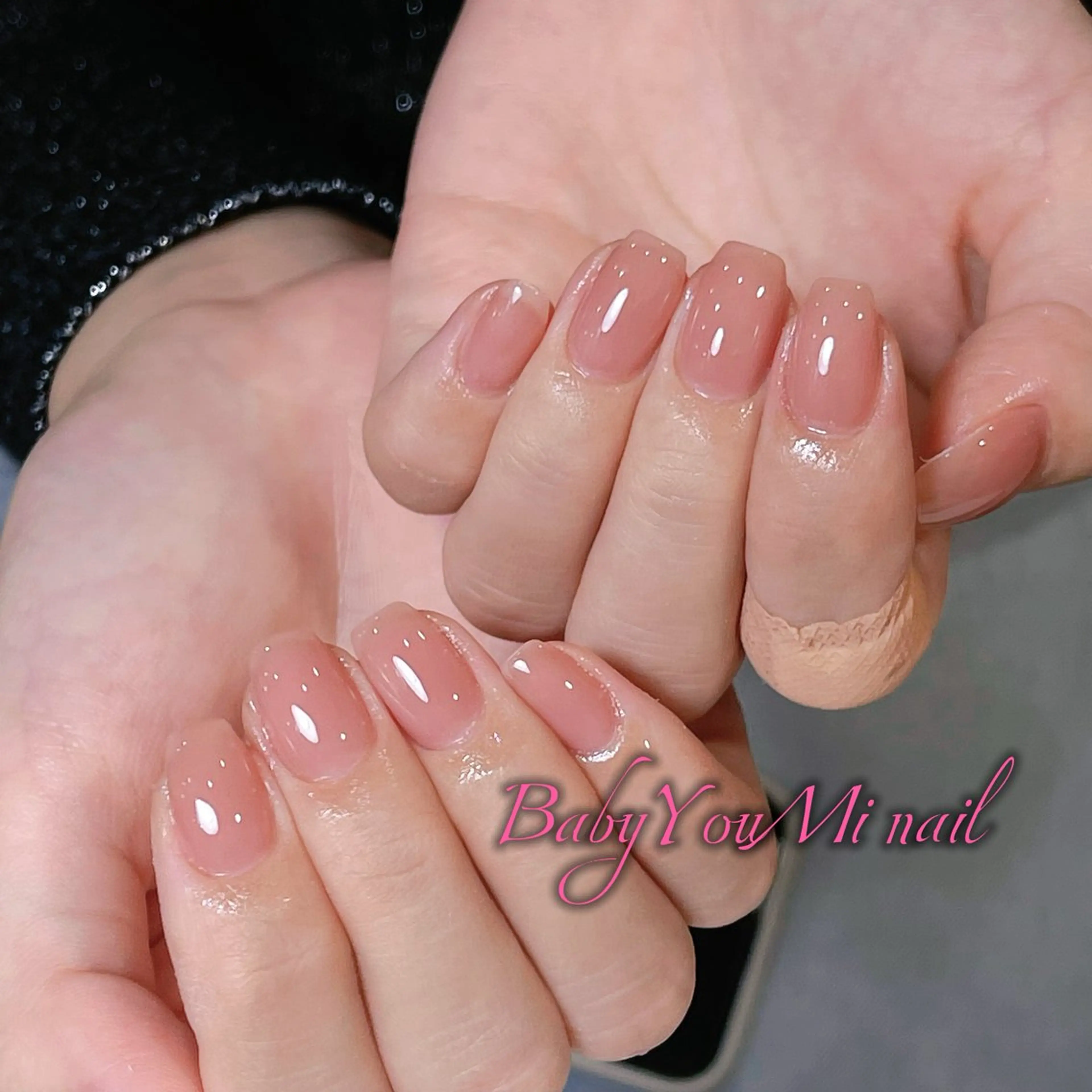 ネイル オーロラネイル フラワーネイル フットネイル フレンチネイル ジェルネイル ハンドネイル BabyYouMi ねねのネイルデザイン