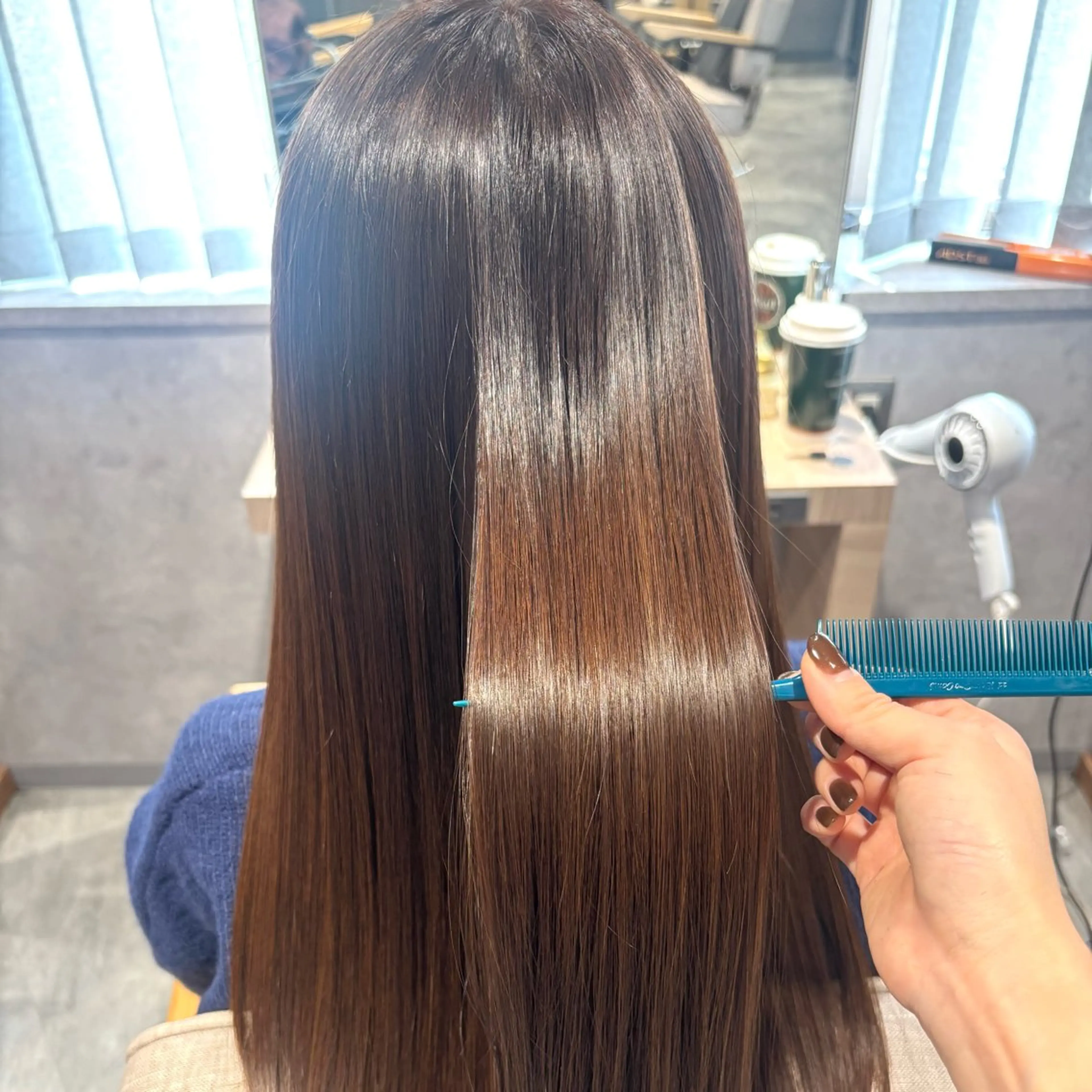 【ご新規様】カット+酸素除去水素トリートメント👑カラーを繰り返して広がる髪におすすめ👑【髪質改善】/圧倒的ツヤの写真