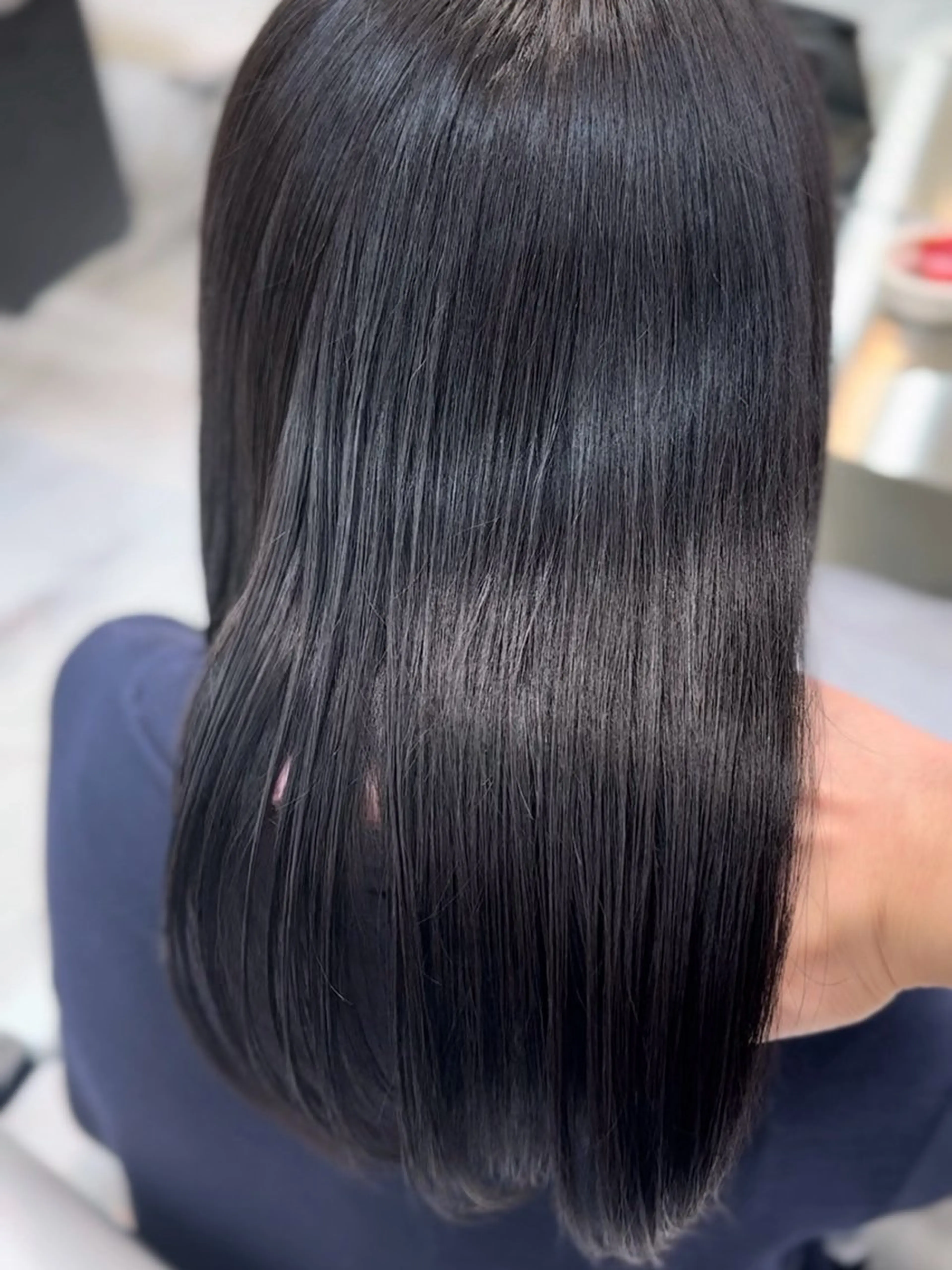 セミロング カラー カット 縮毛矯正 トリートメント Cloe所属・久世 聡のヘアスタイル