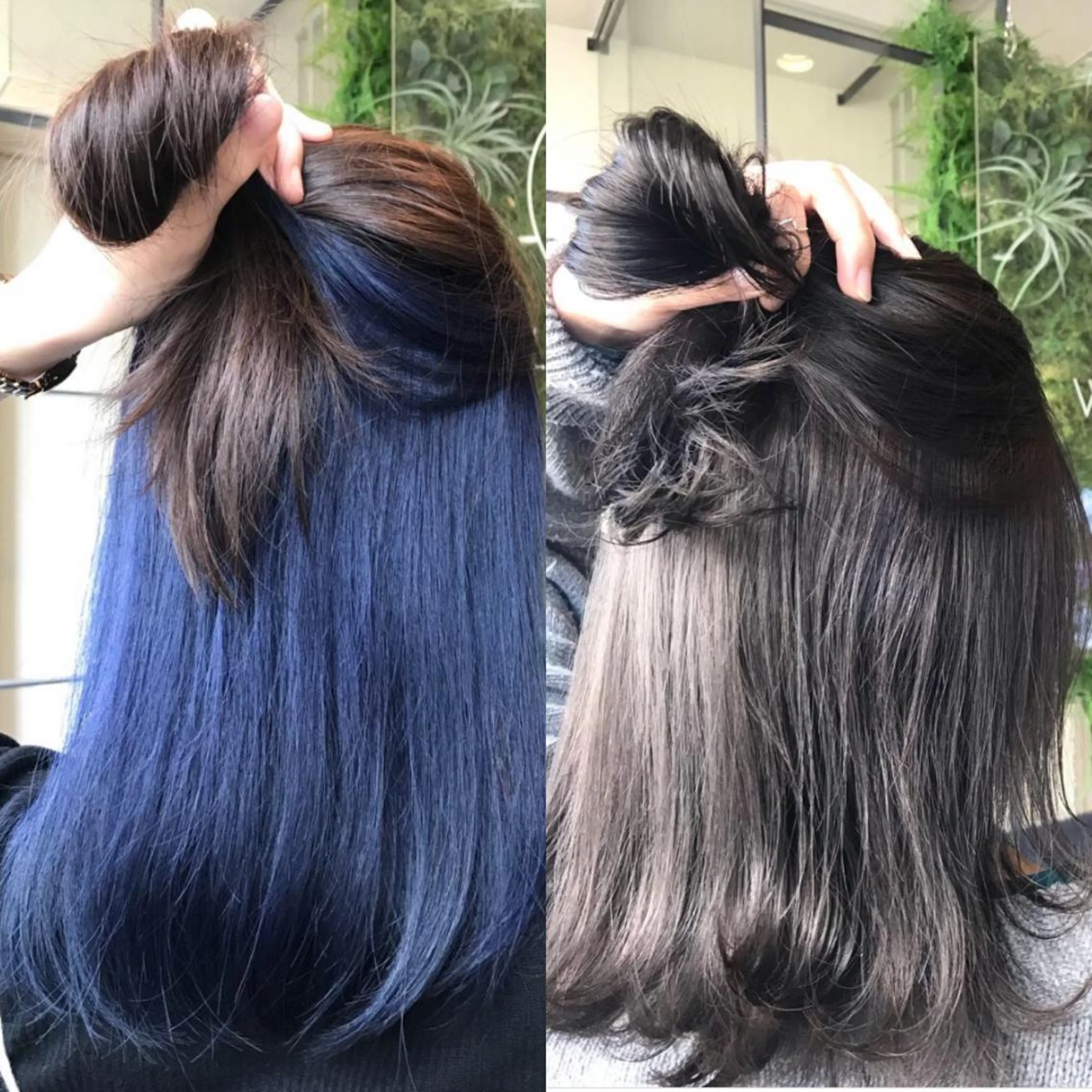 ミディアム カラー ヘアカラー Hanna by W_SALONのヘアスタイル