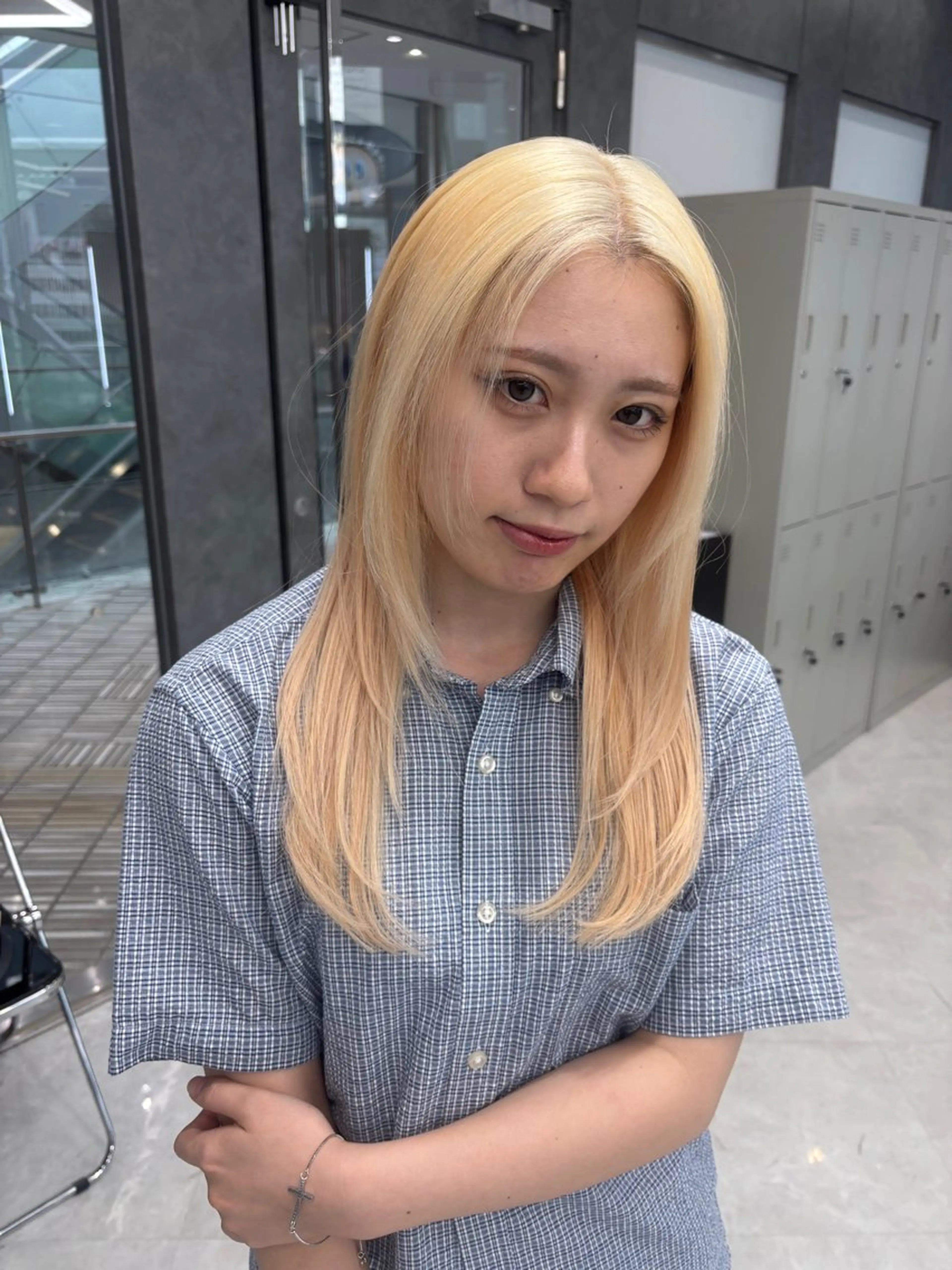 ロング カラー ヘアアレンジ ヘアカラー トリートメント ヘアセット ミルクティー/ピンク カラー/ みう🎀のヘアスタイル