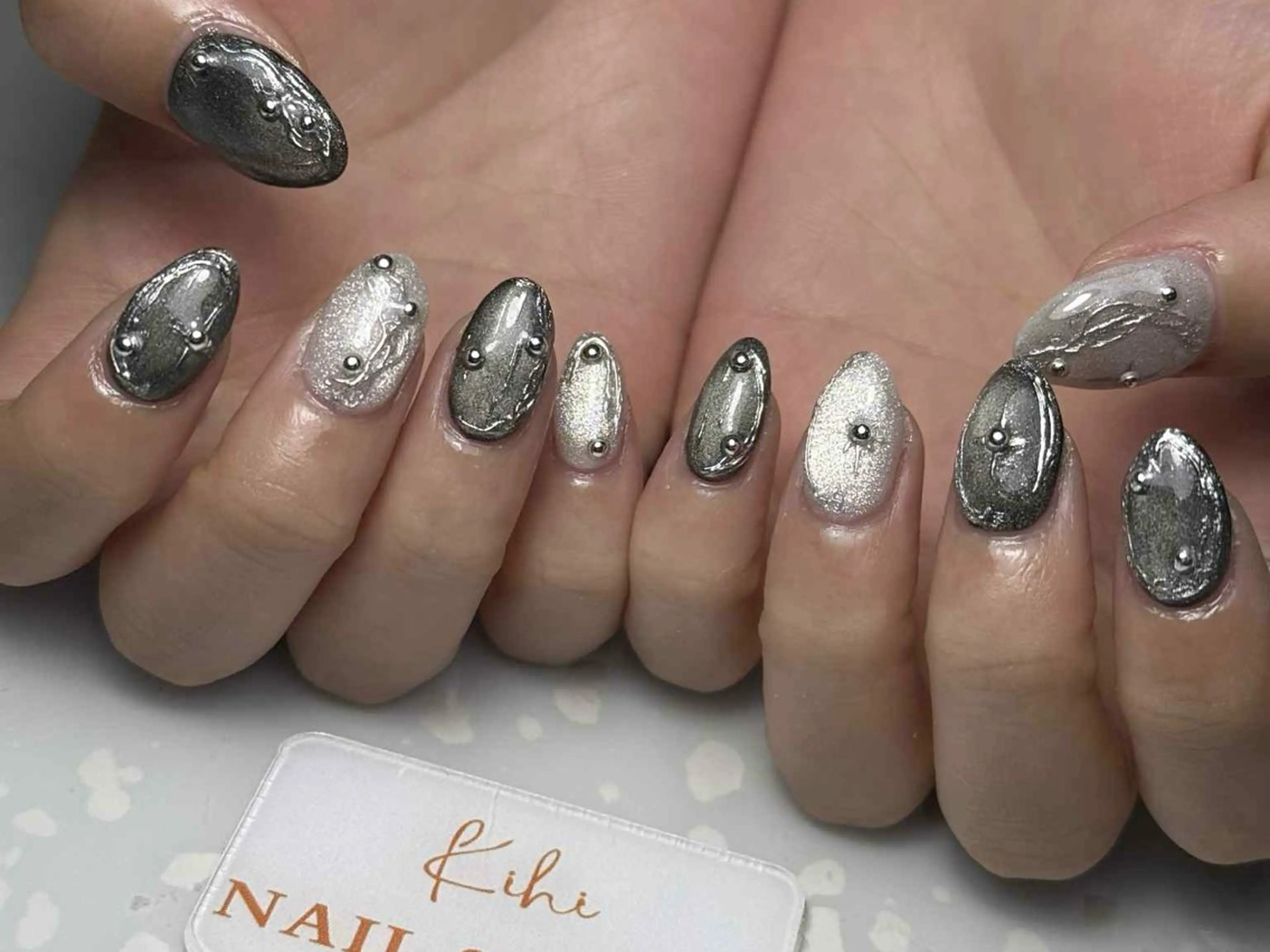 ネイル アートネイル フレンチネイル ジェルネイル グラデーション 韓国ネイル ハンドネイル ハンドケア Nail Salon Kihi さくらのネイルデザイン