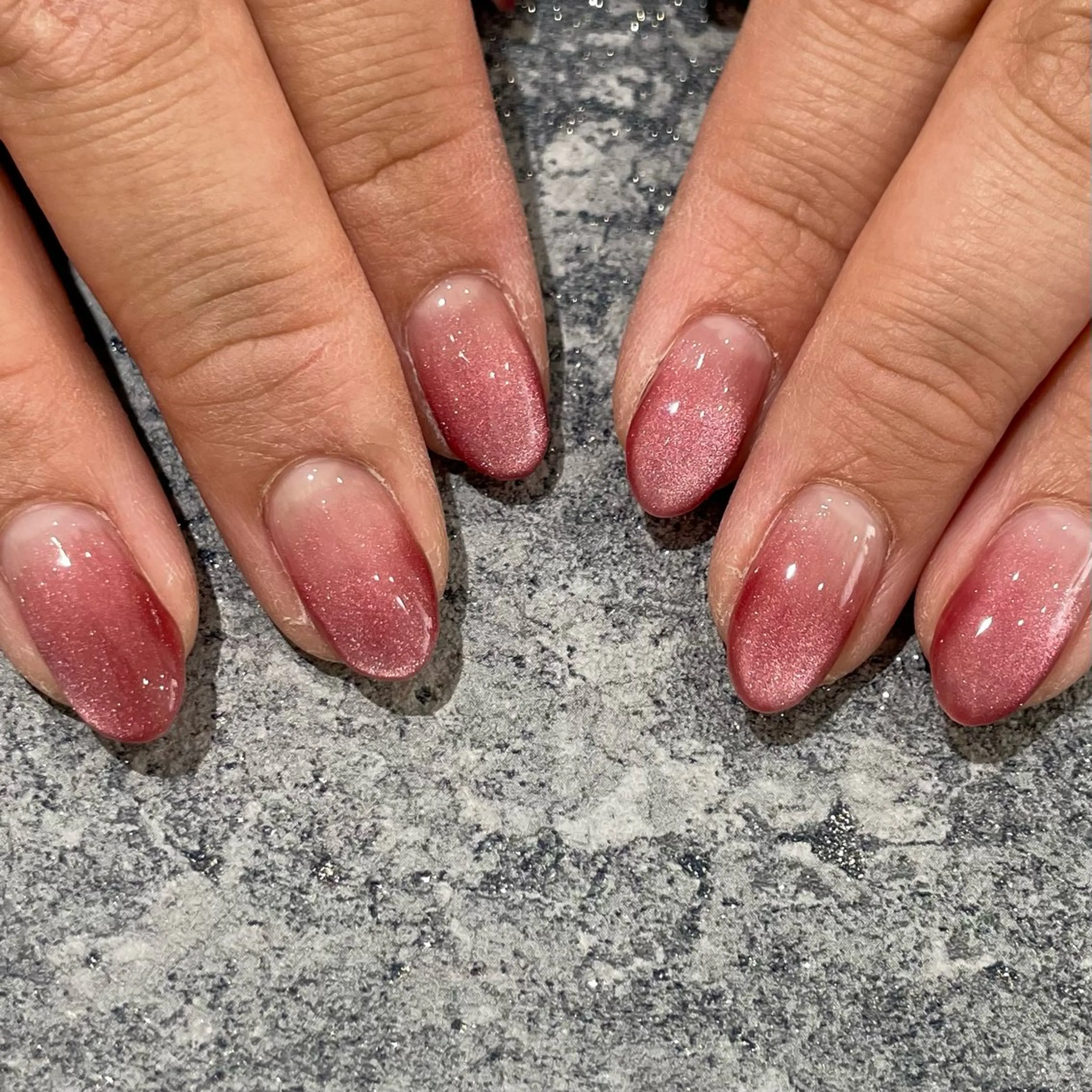 ネイル グラデーション マグネットネイル ハンドネイル Nail Salon Refletのネイルデザイン