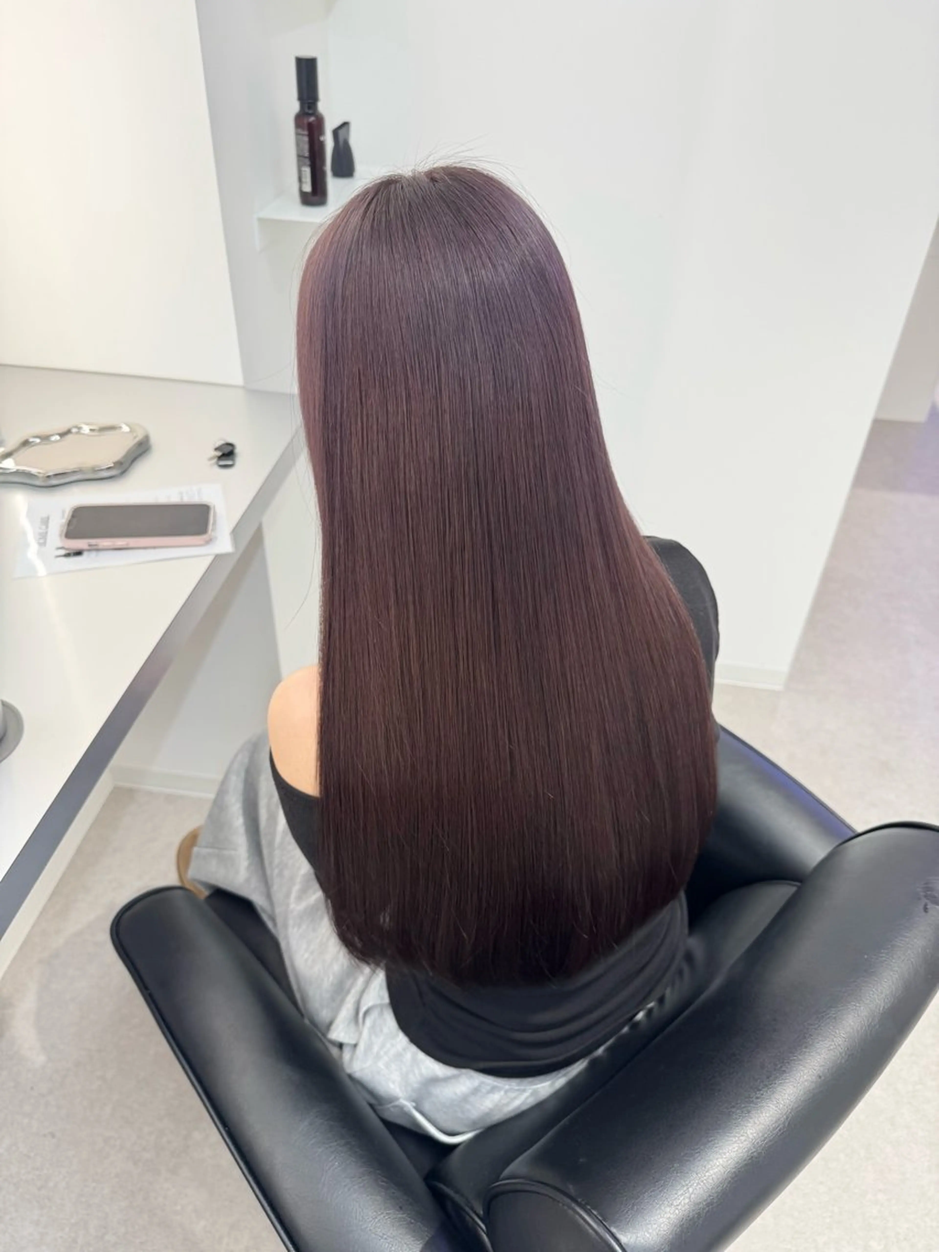 ロング カラー ブリーチ ブリーチなしカラー ヘアカラー トリートメント ブリーチ/艶カラー 💎koharu💎のヘアスタイル