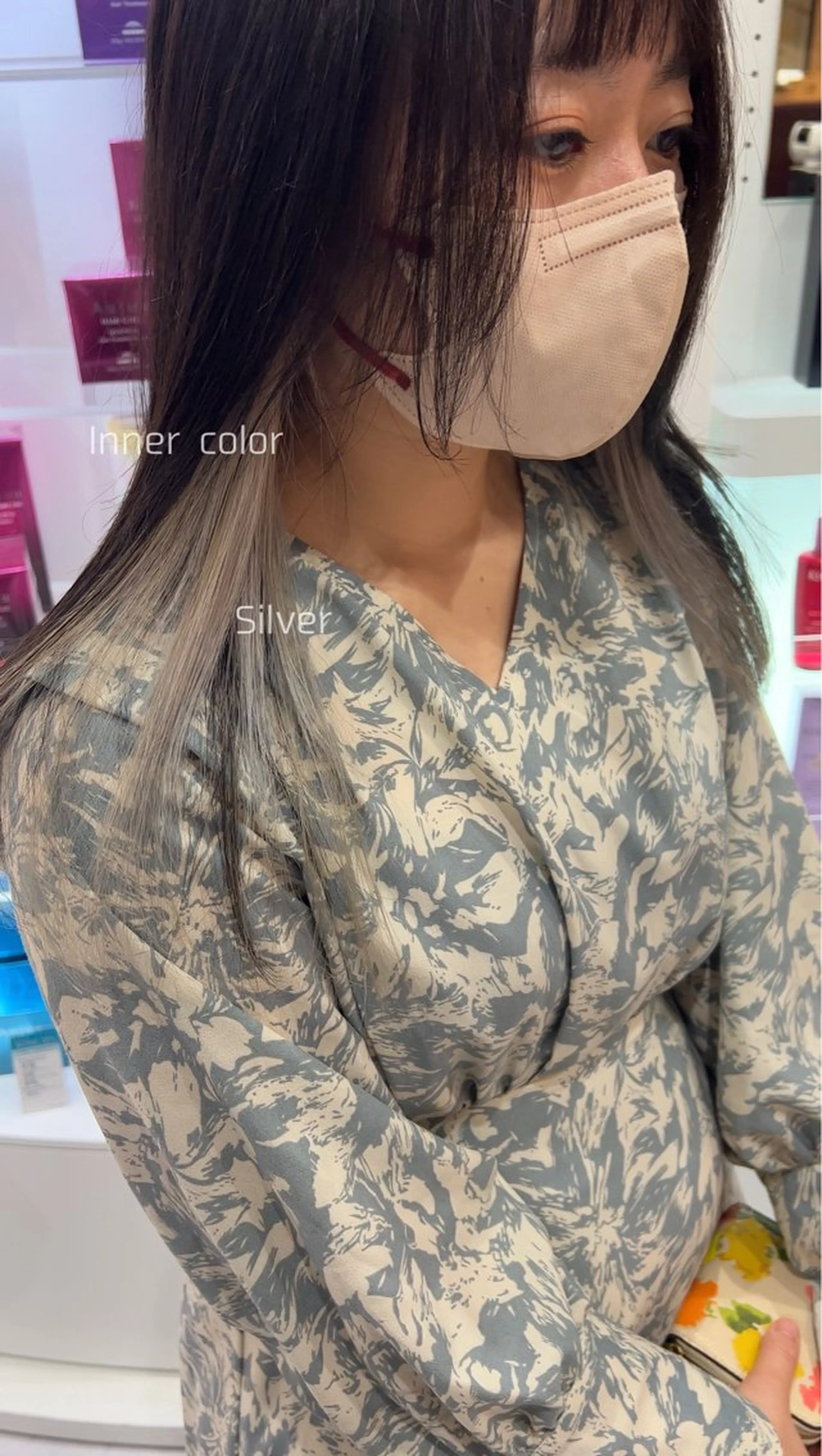 ロング カラー あんどう ゆうかのヘアスタイル