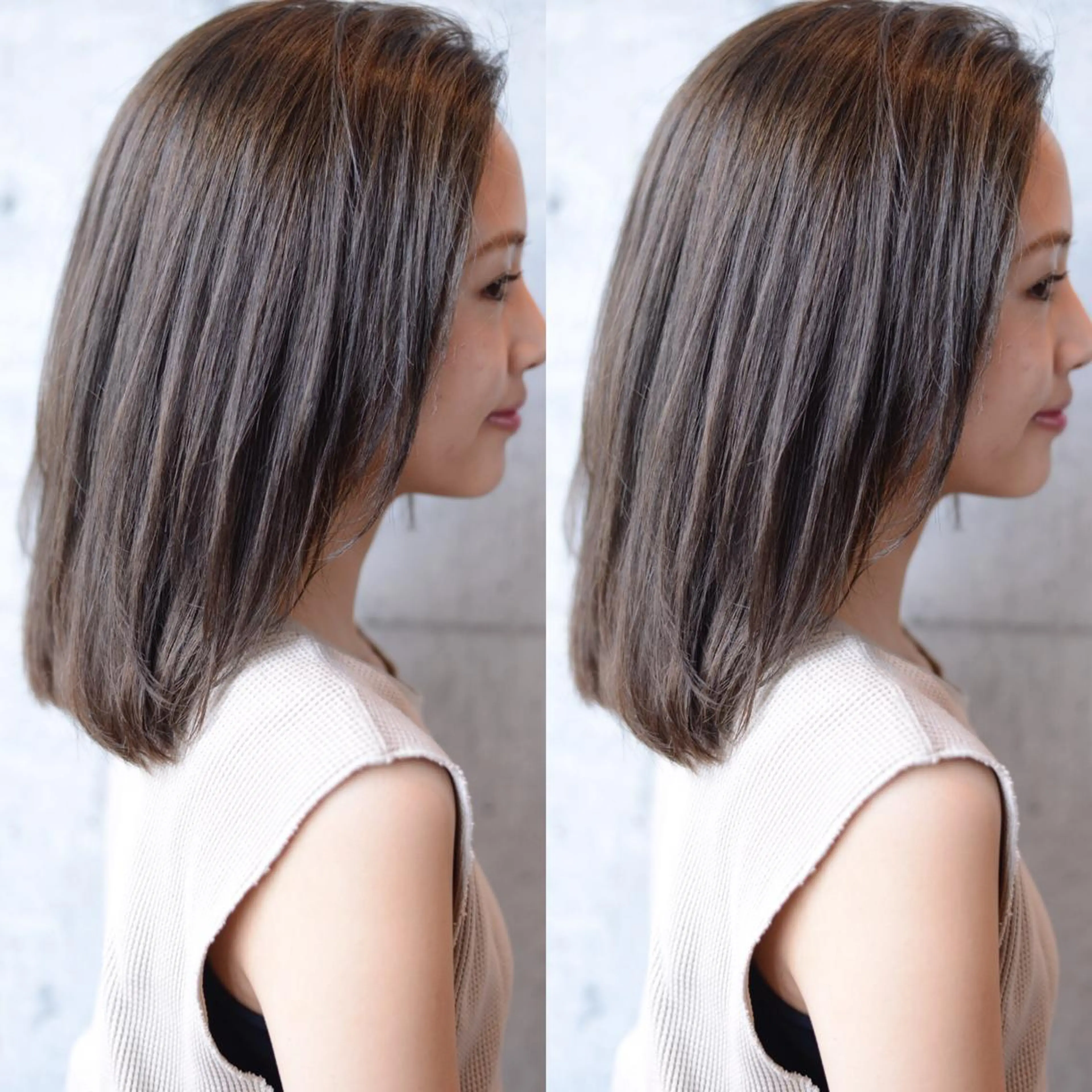 ミディアム LOMA🇰🇷 銀座クボタのヘアスタイル