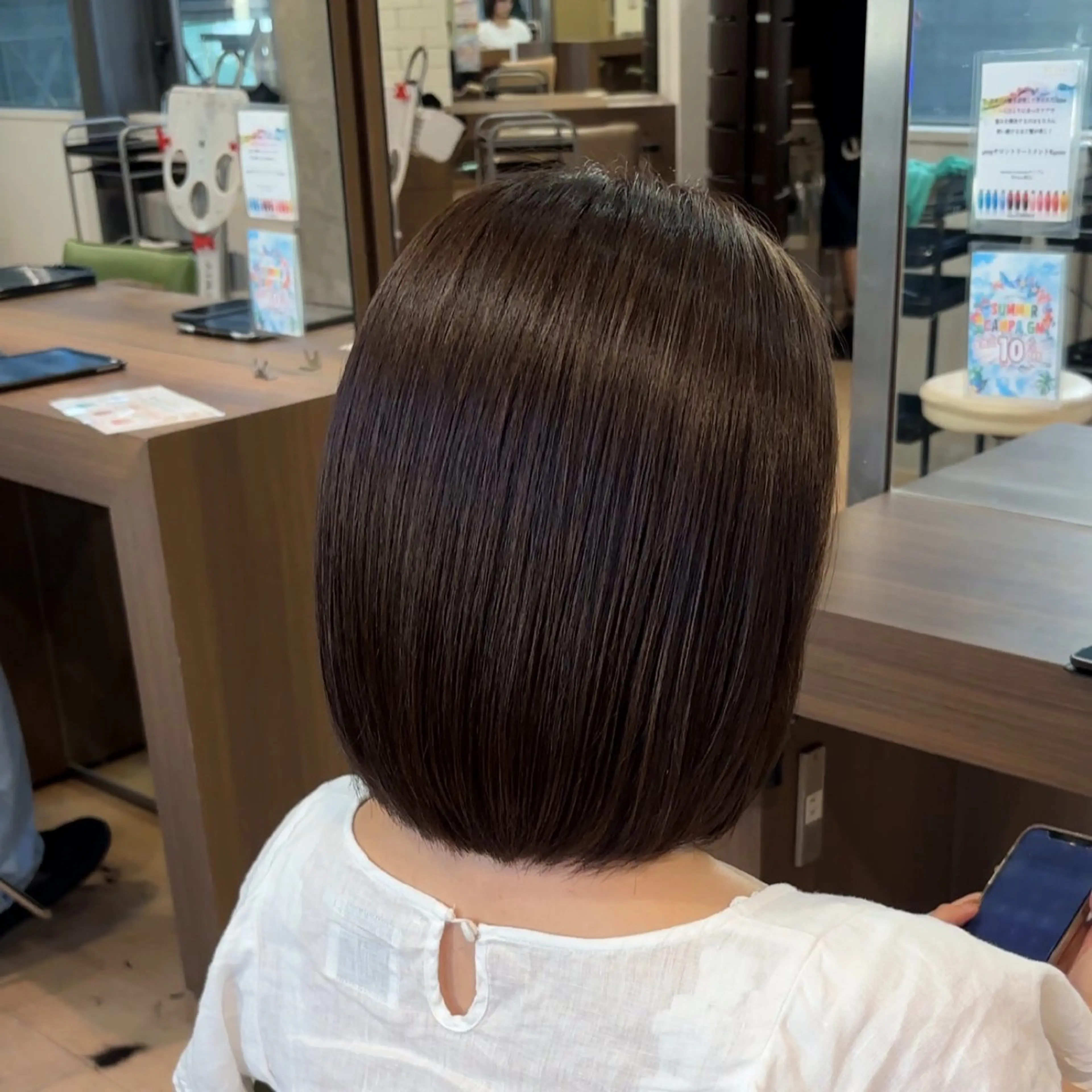 ショート カラー ヘアカラー トリートメント aura所属・メンズケアパーマ✨️ ケアブリーチカラーのヘアスタイル