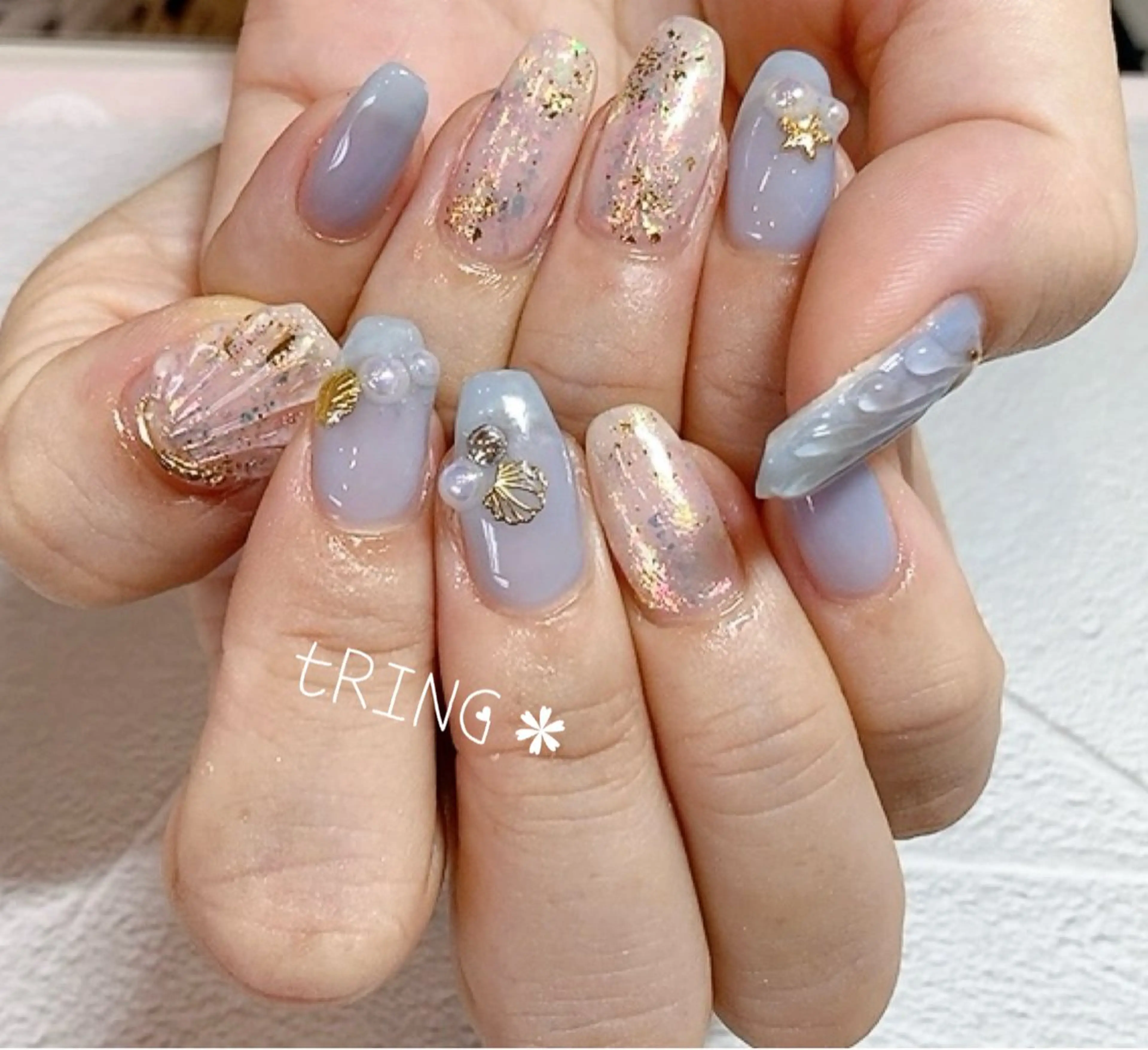 ネイル ハンドネイル tRING* しいの木台のネイルデザイン