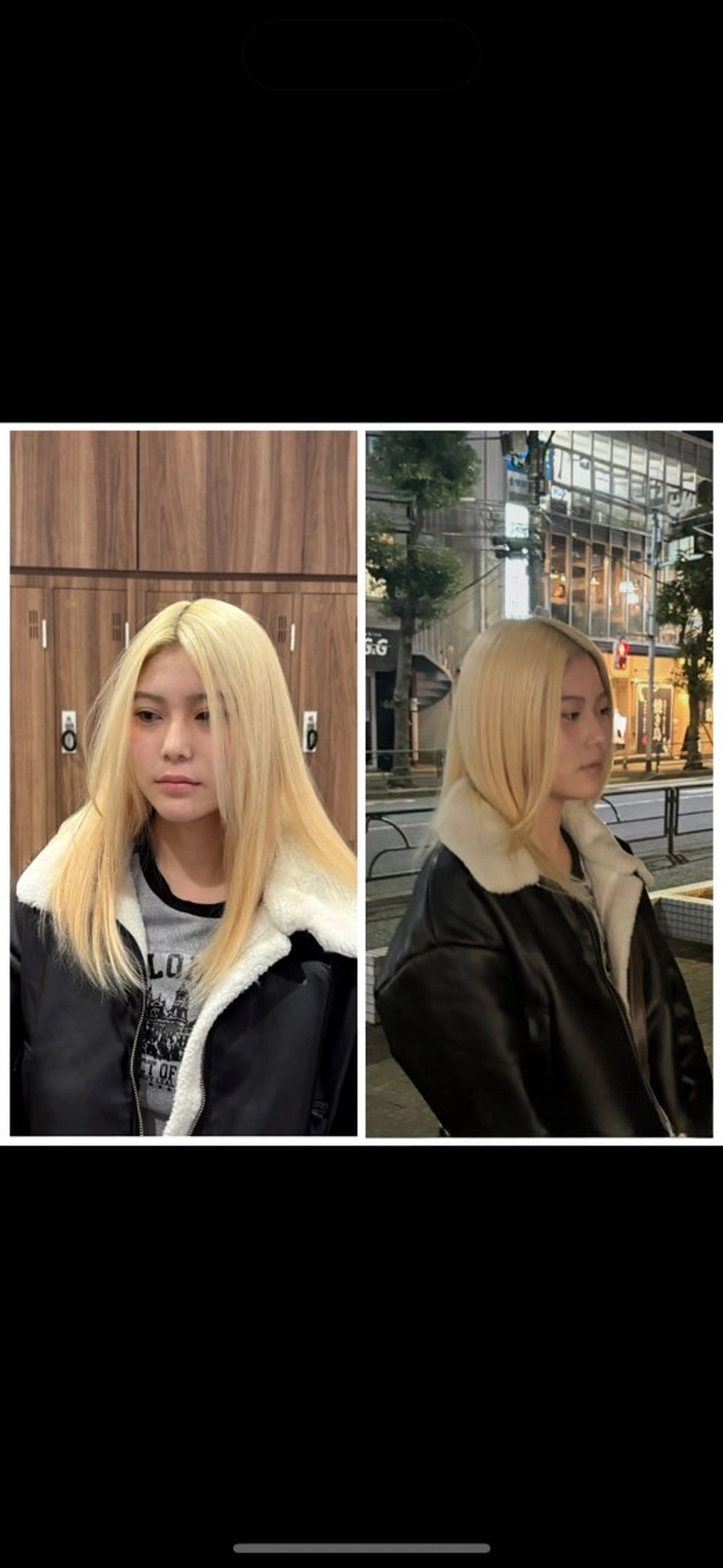 セミロング カラー ブリーチ 抜きっぱなしブロンド ブロンド ヘアカラー トリートメント 小村 侑生のヘアスタイル