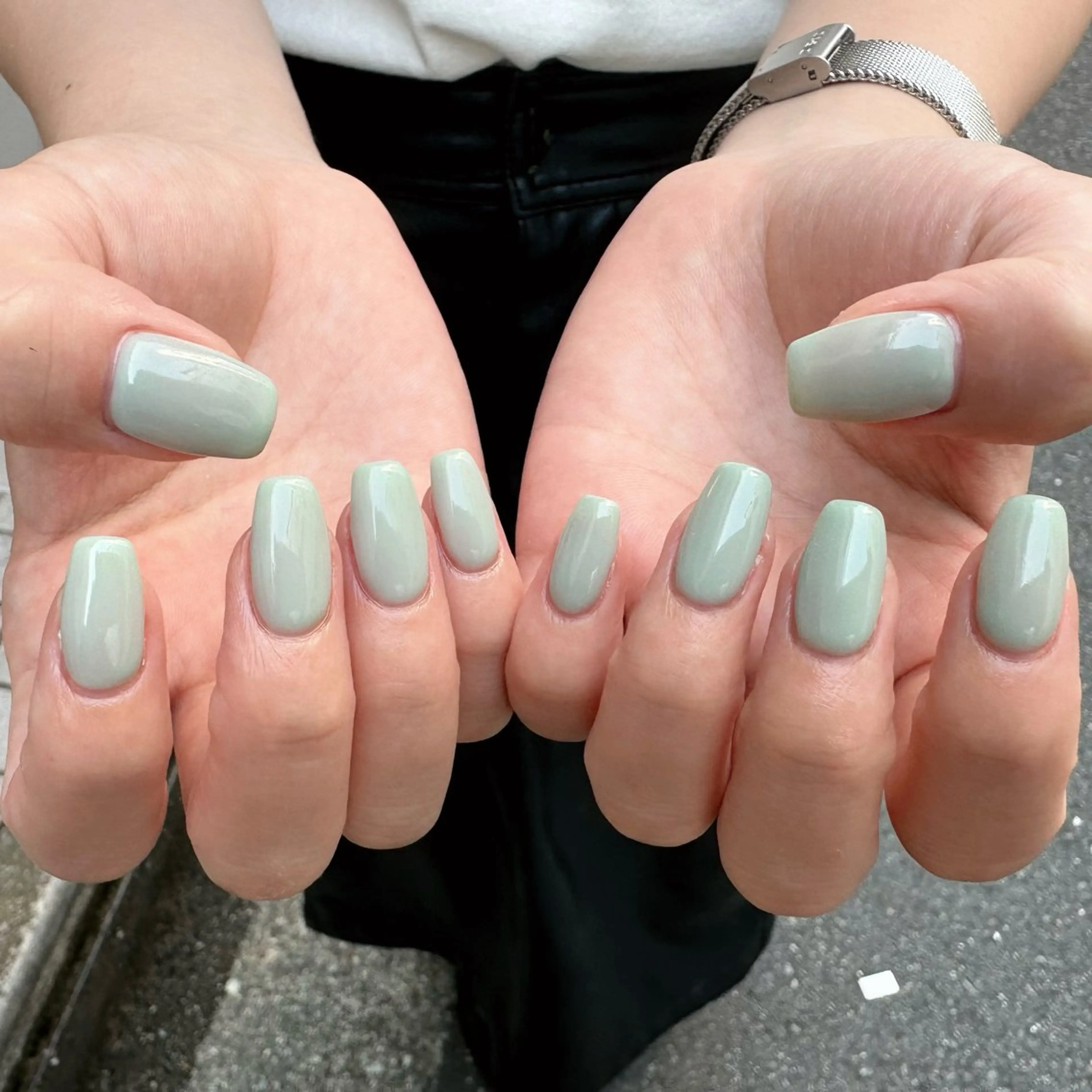 ネイル ワンカラーネイル erinca nail所属・圦本 有紀のネイルデザイン