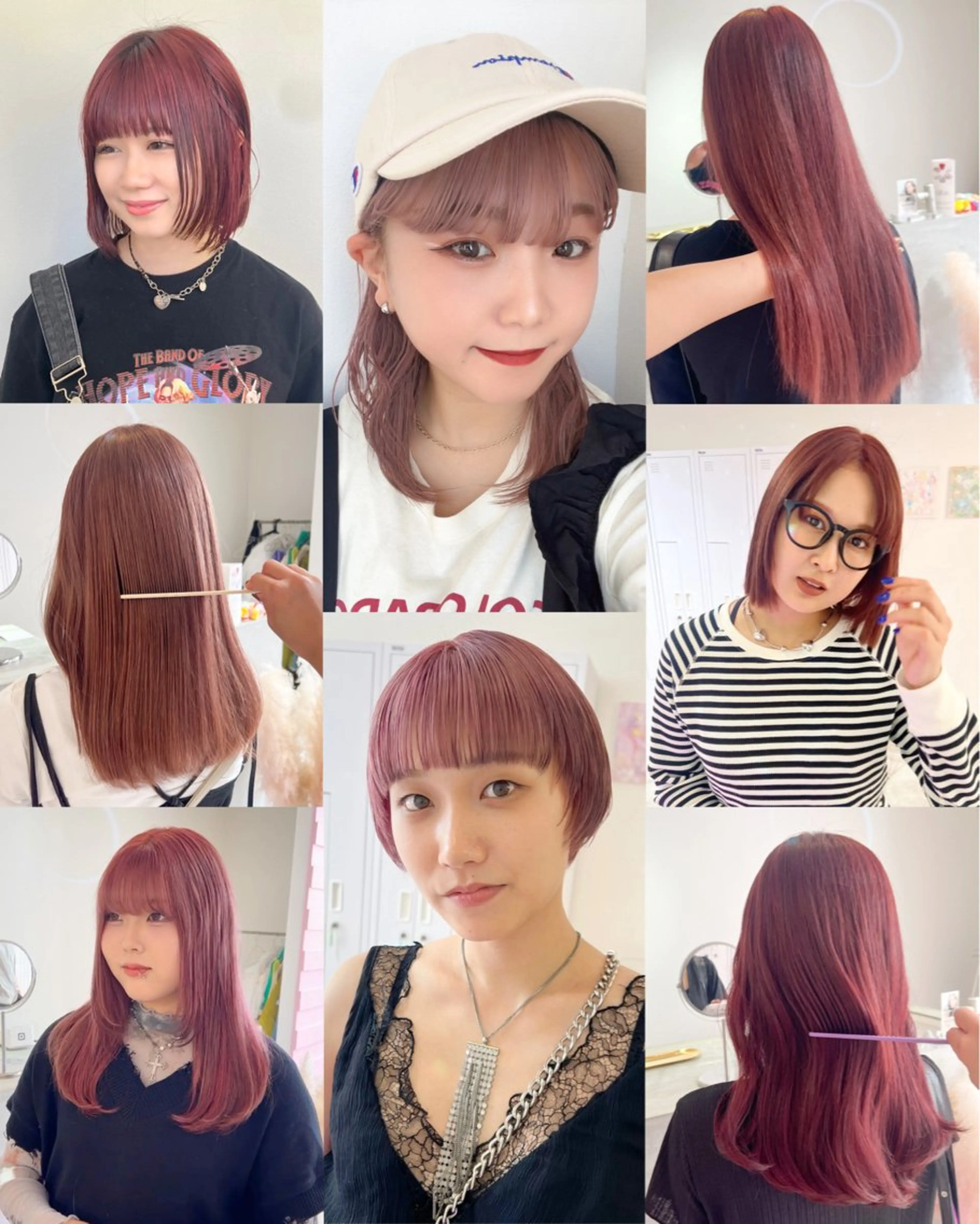 ミディアム カラー 🎀ダブルカラー/ ピンク×ガーリー🎀のヘアスタイル