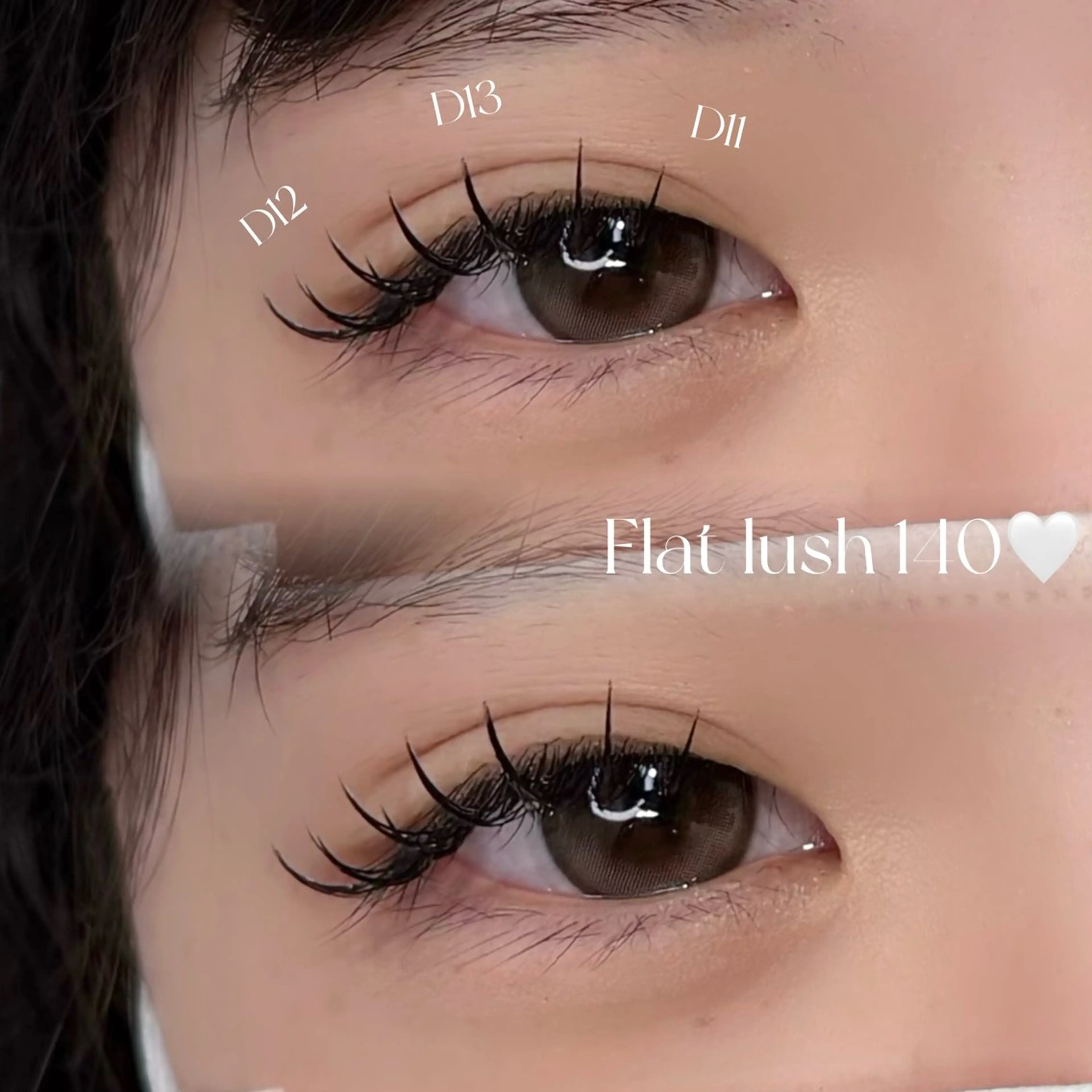 【平日限定】まつエクモデル♡フラットラッシュ140本🎀束感コーティング仕上げ✨の写真