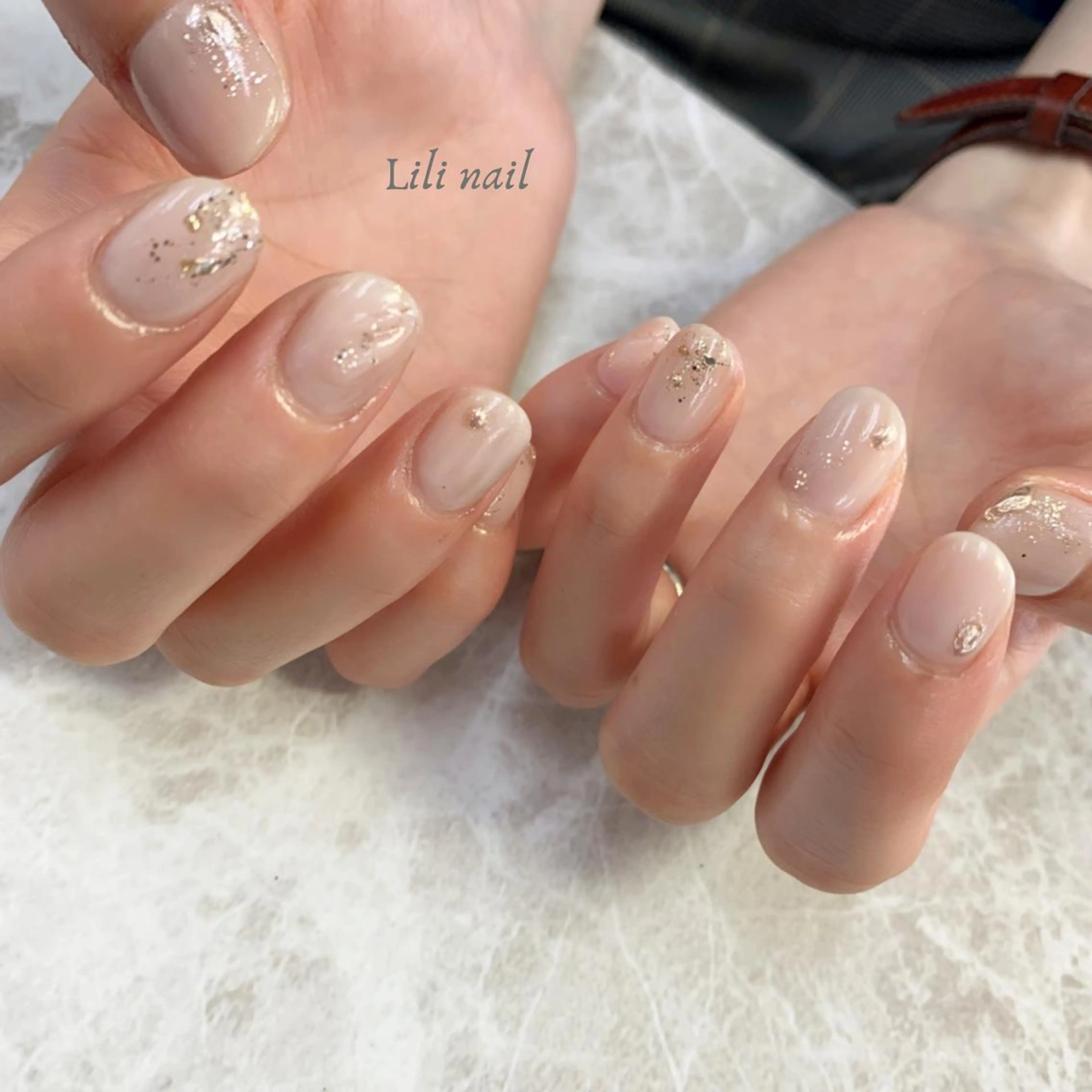 ネイル ニュアンスネイル ブライダルネイル Lili nail所属・Lilibeauty salonのネイルデザイン