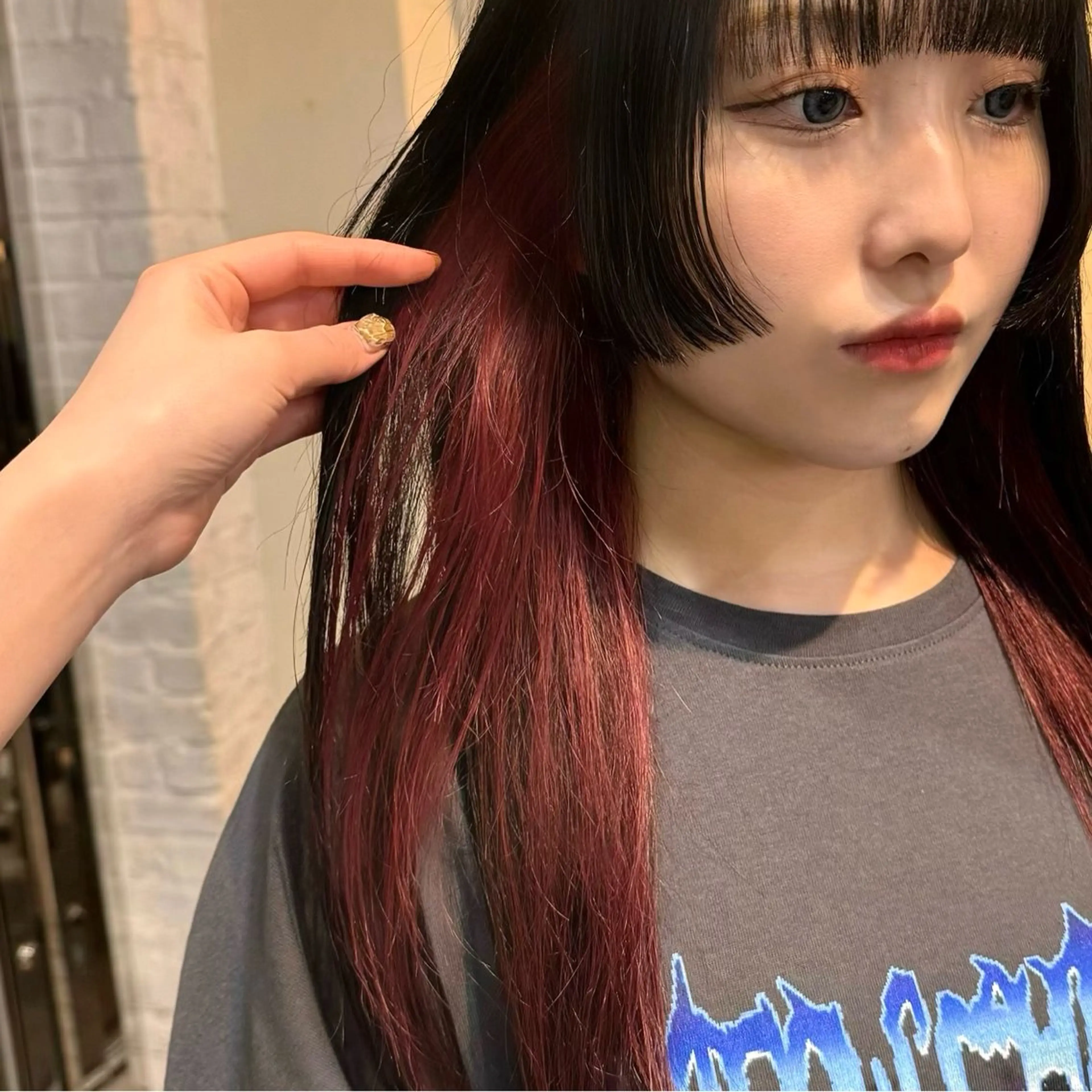 セミロング カラー yuuka/ボブ/ダ ブルカラー/髪質改善のヘアスタイル