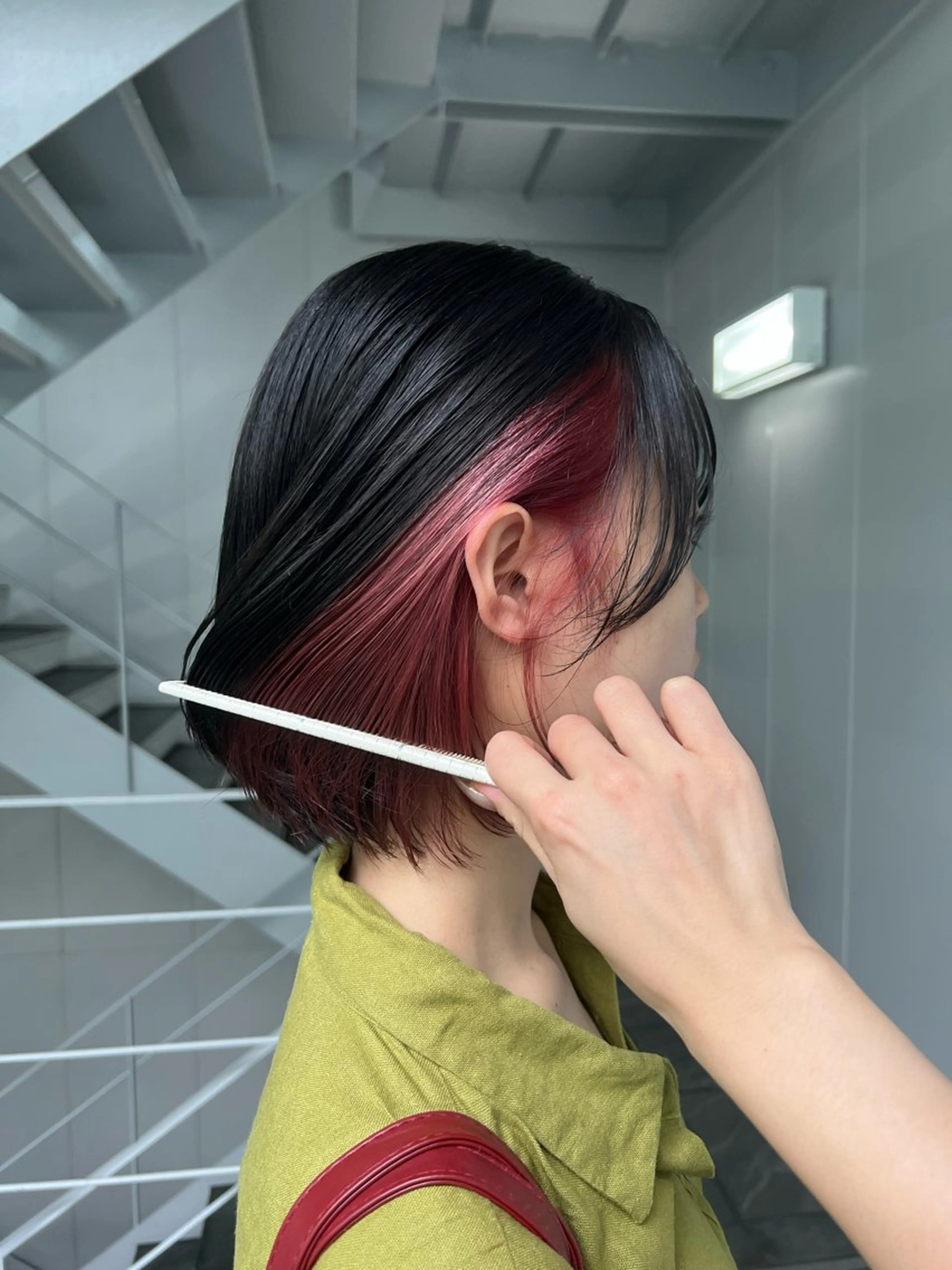 ショート ヘアカラー トリートメント 栄　mighty by H所属・田中 蘭菜のヘアスタイル