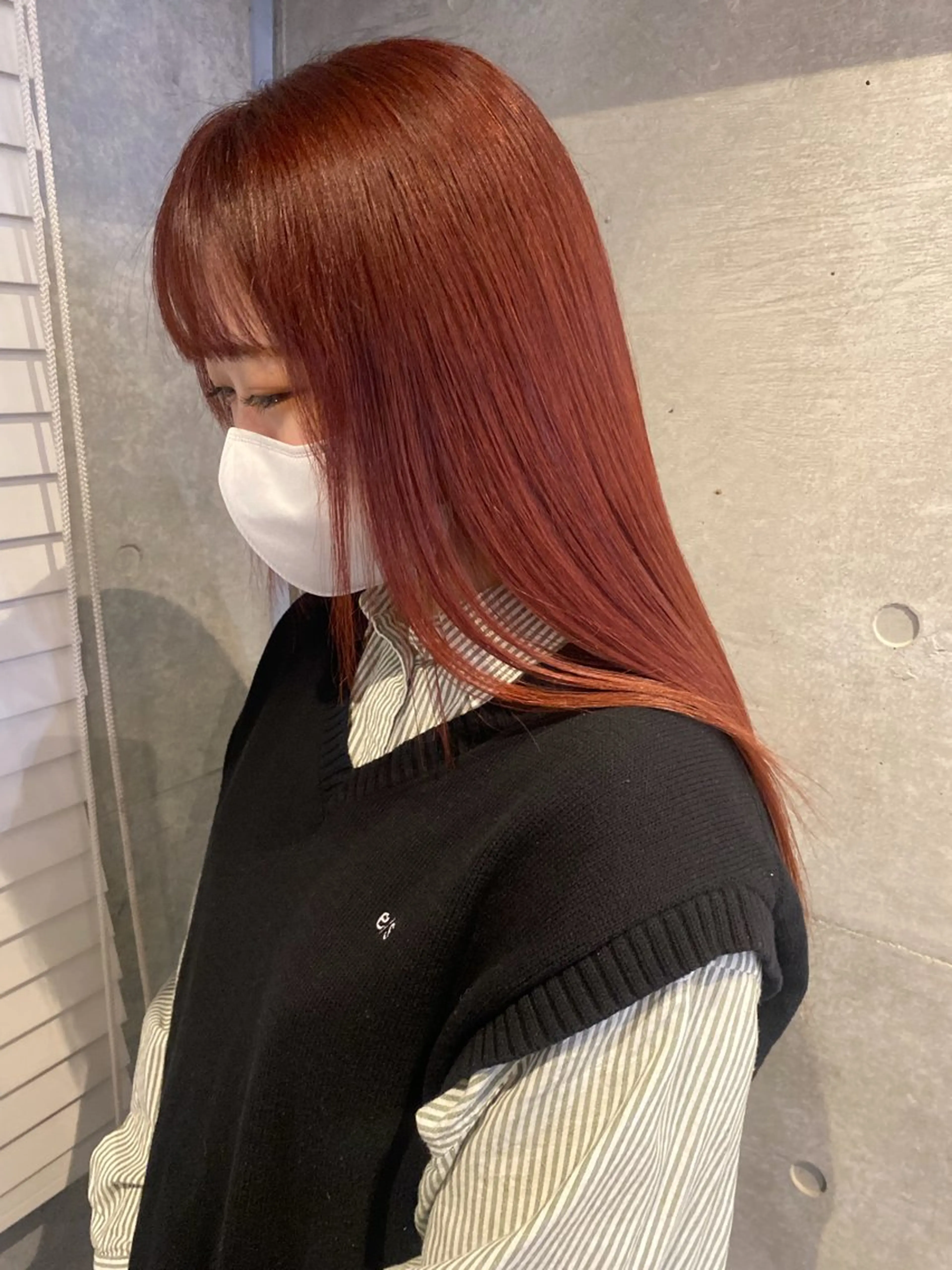 ロング カラー カット ヘアカラー 室谷 侑奈のヘアスタイル