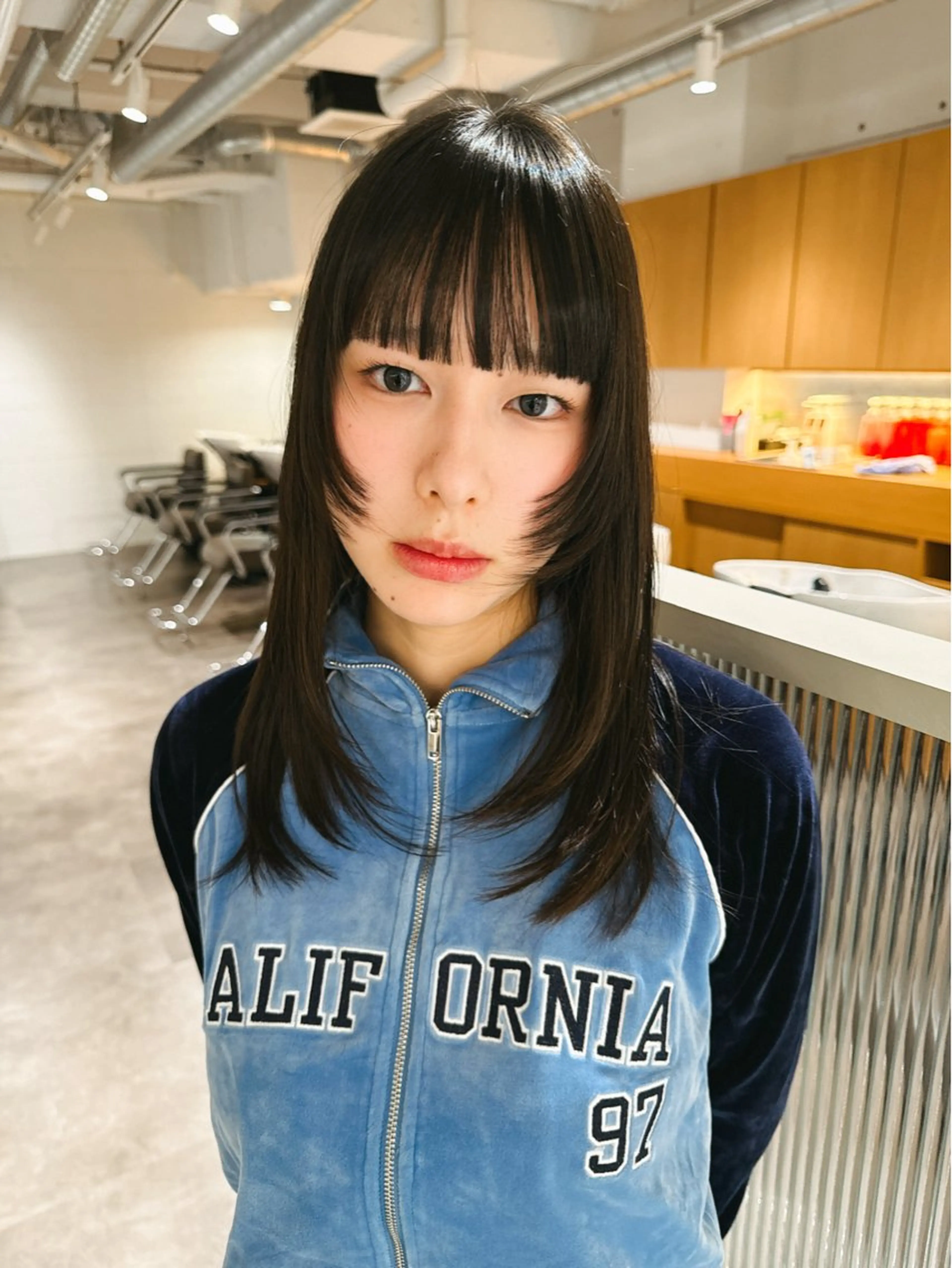 セミロング 顔周りカット レイヤーカット カット トリートメント レイヤーカット/矢野 貴規のヘアスタイル